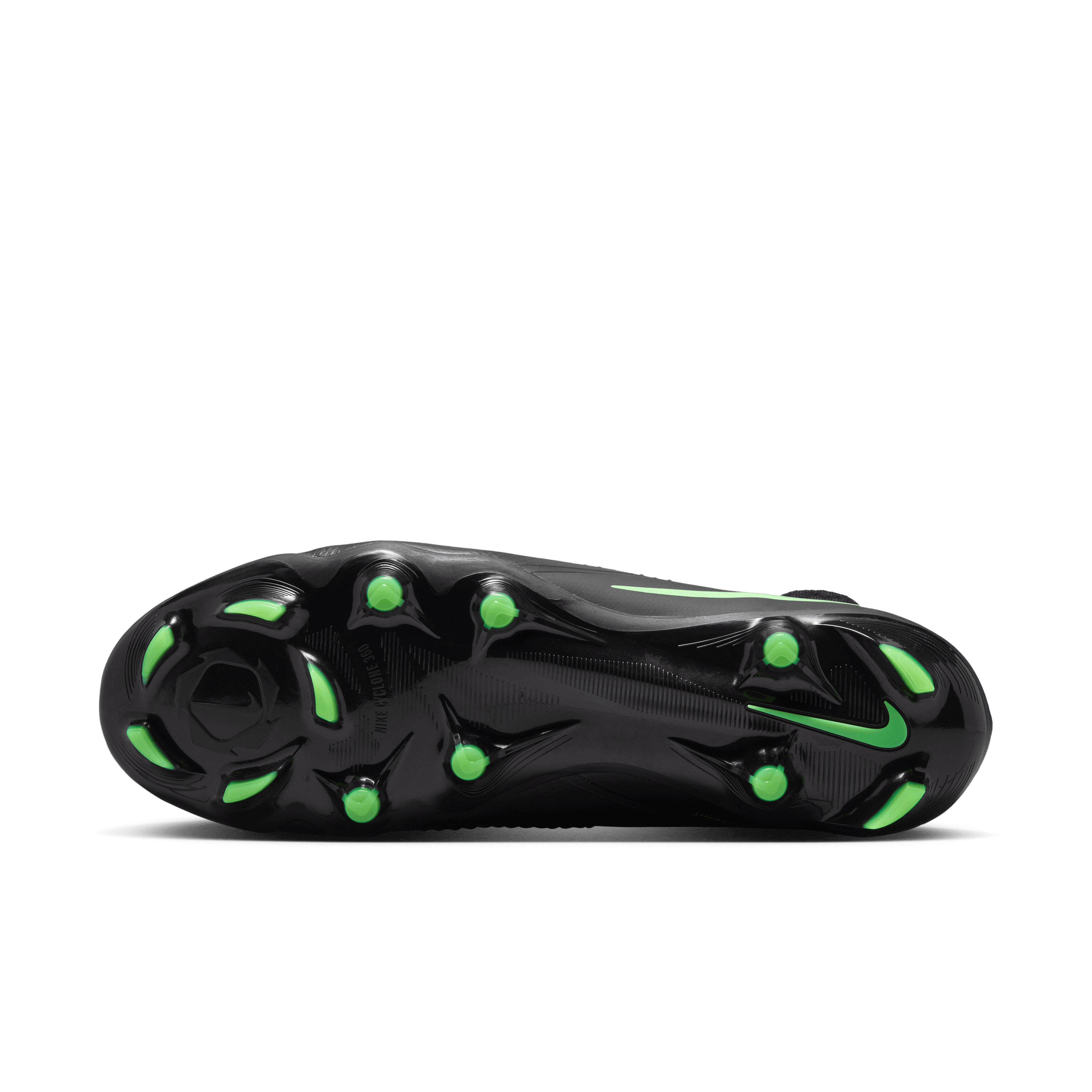 Nike Phantom 6 High Pro Firm-Ground Soccer Cleats- Black/Black/Illusion Green
