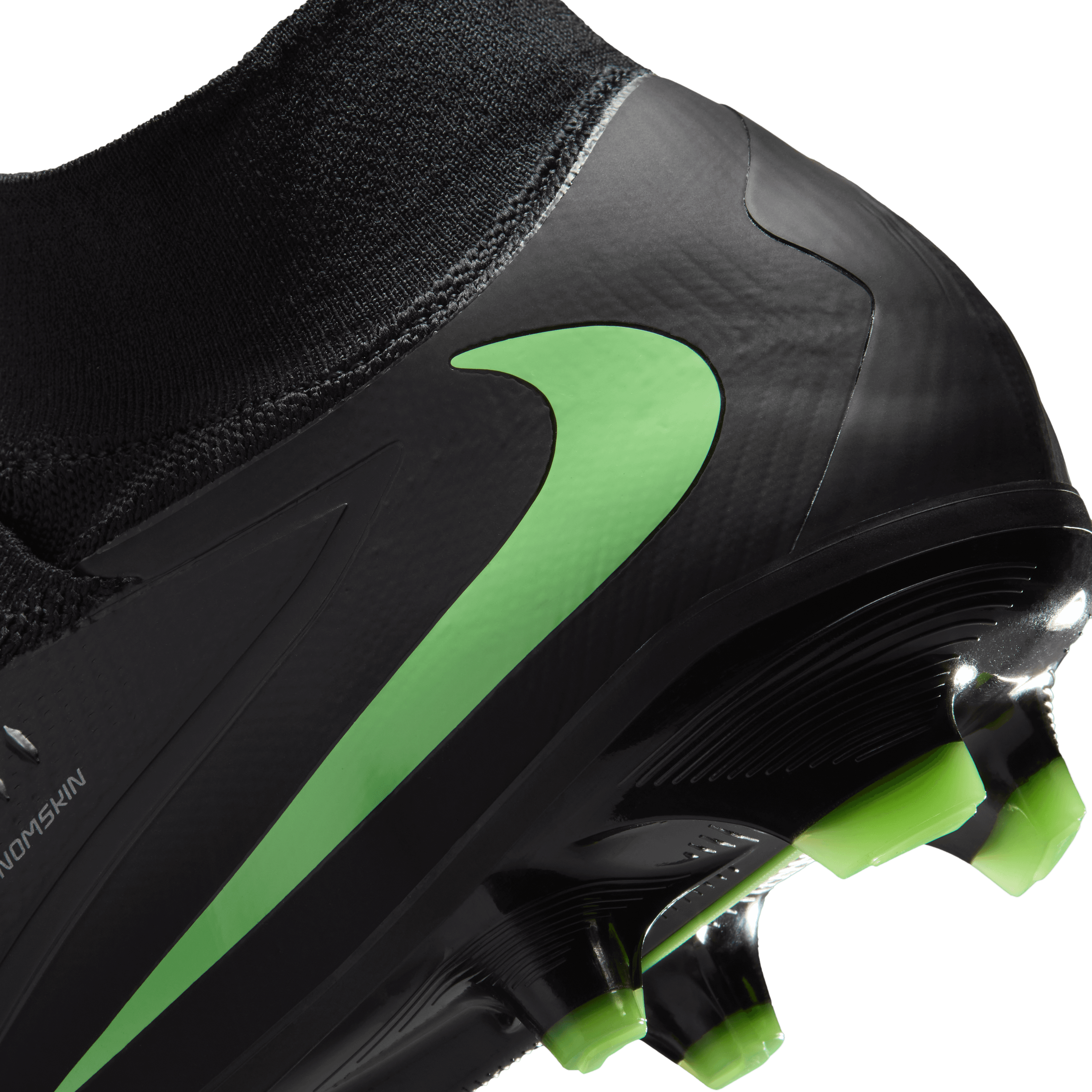 Nike Phantom 6 High Pro Firm-Ground Soccer Cleats- Black/Black/Illusion Green