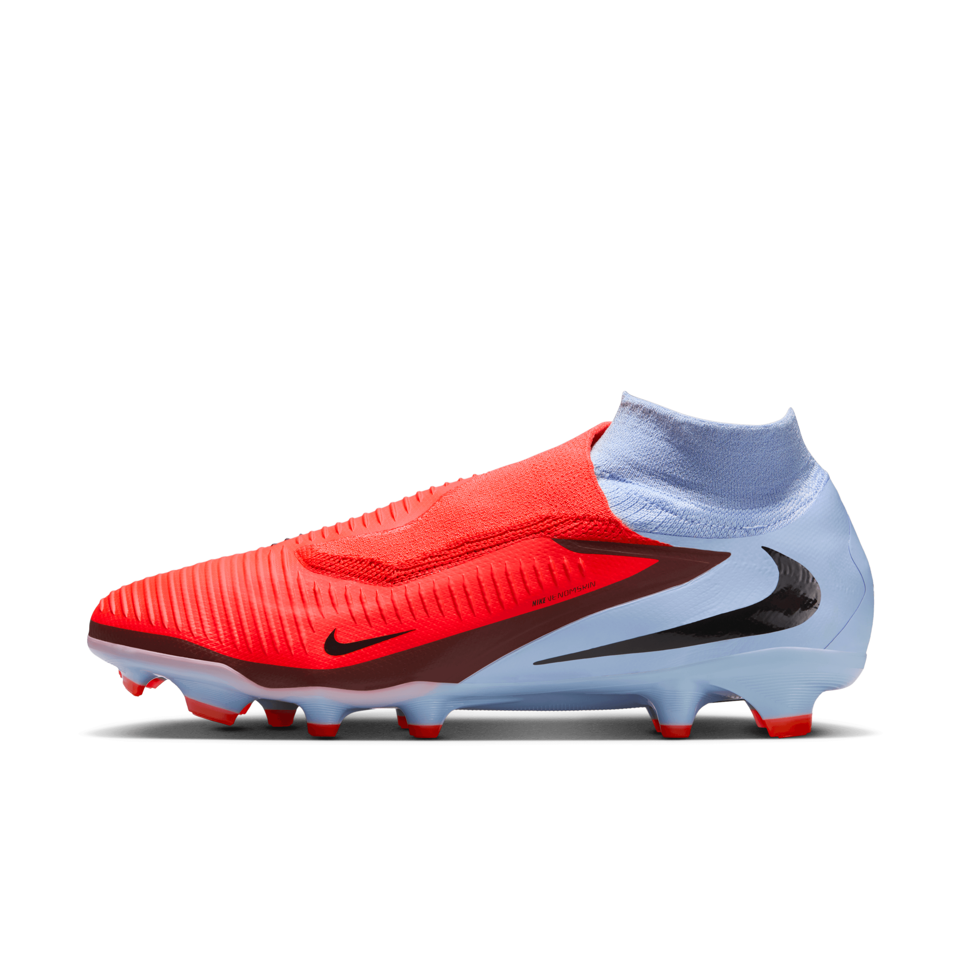 Nike Youth Phantom 6 High Pro Firm-Ground Soccer Cleats-Royal Tint/bright Crimson