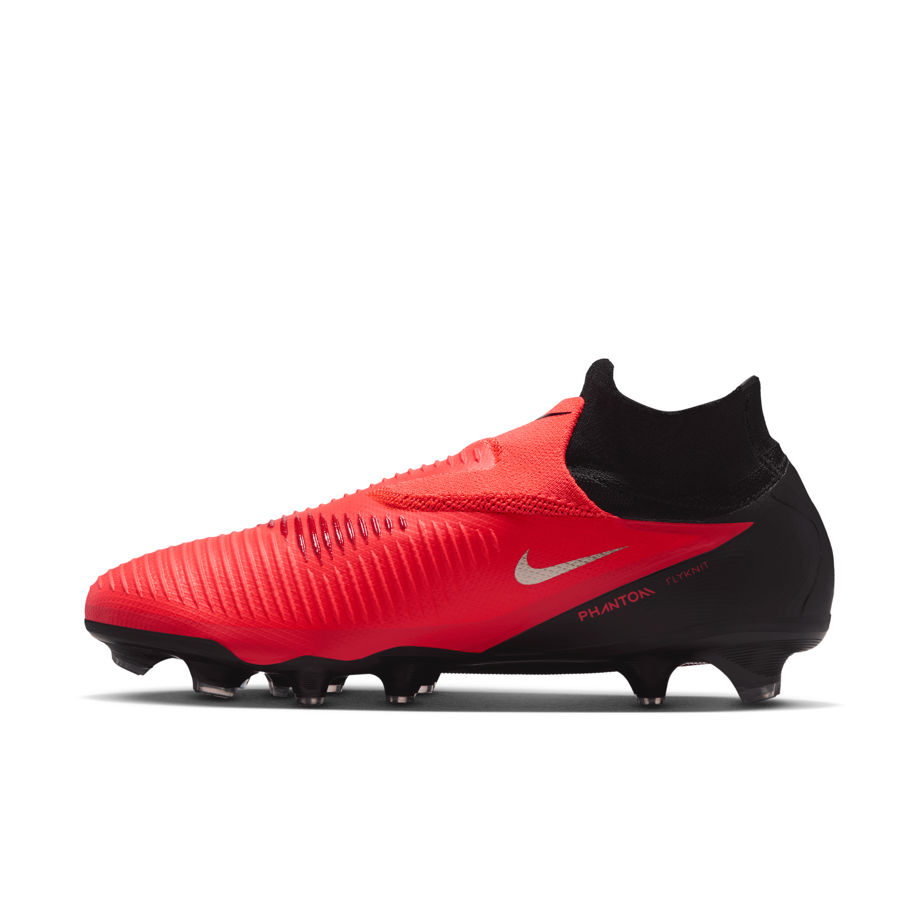 Nike Youth Phantom 6 High Pro Firm-BRIGHT CRIMSON/BLUR-BLACK