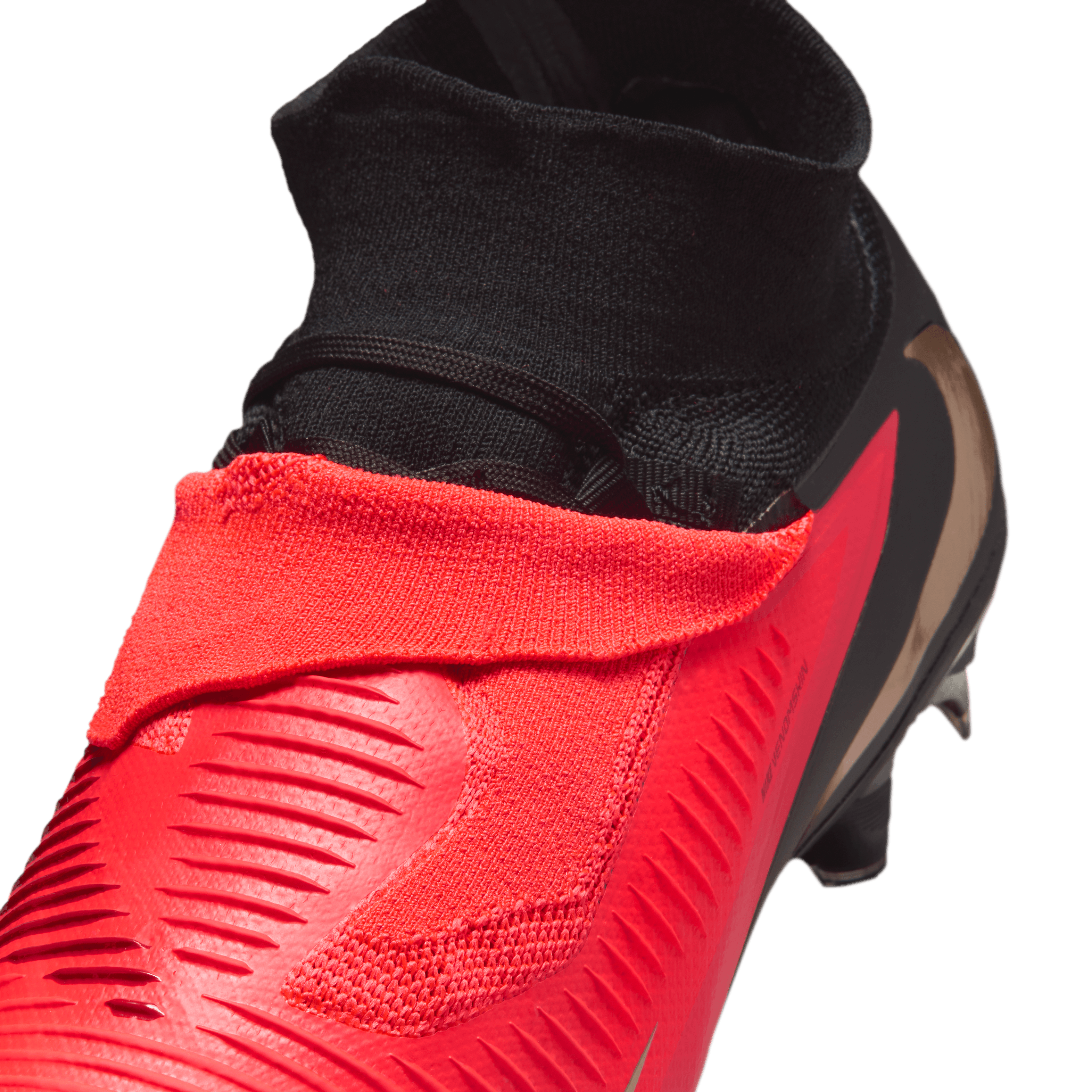 Nike Youth Phantom 6 High Pro Firm-BRIGHT CRIMSON/BLUR-BLACK