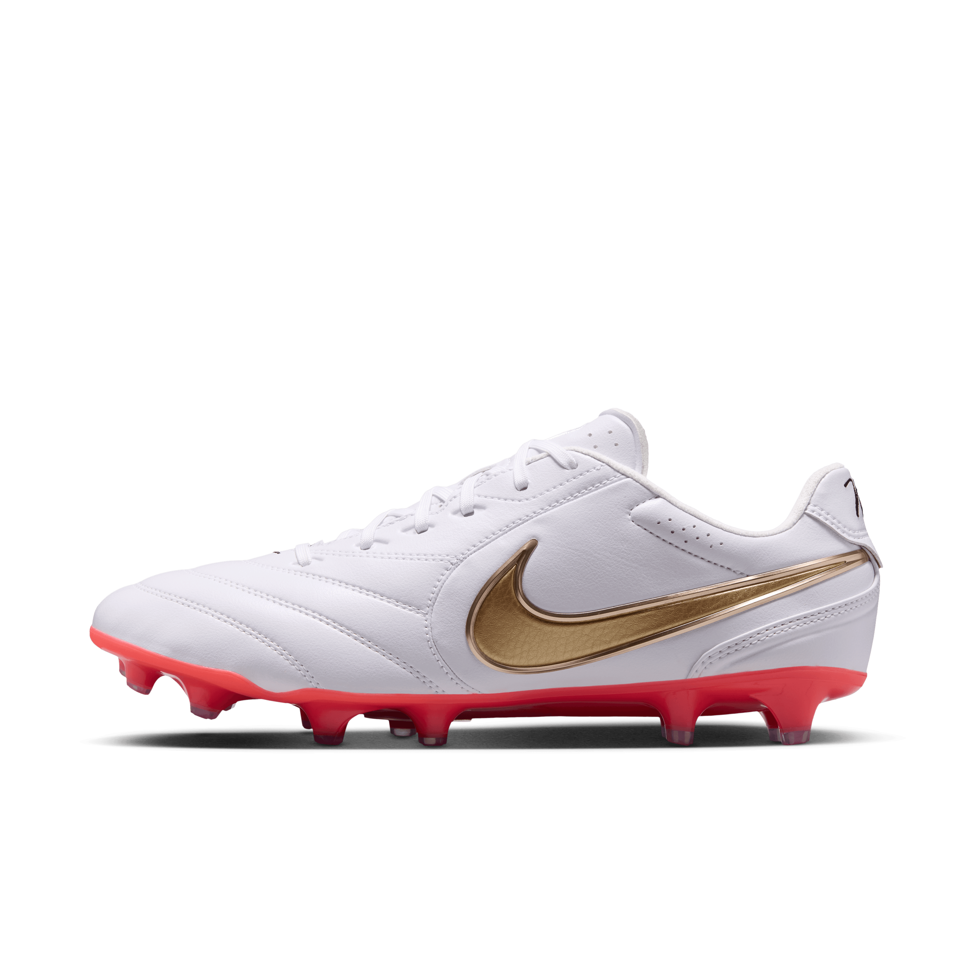 Nike Tiempo Ligera Pro FG - White/Blur-Bright Crimson