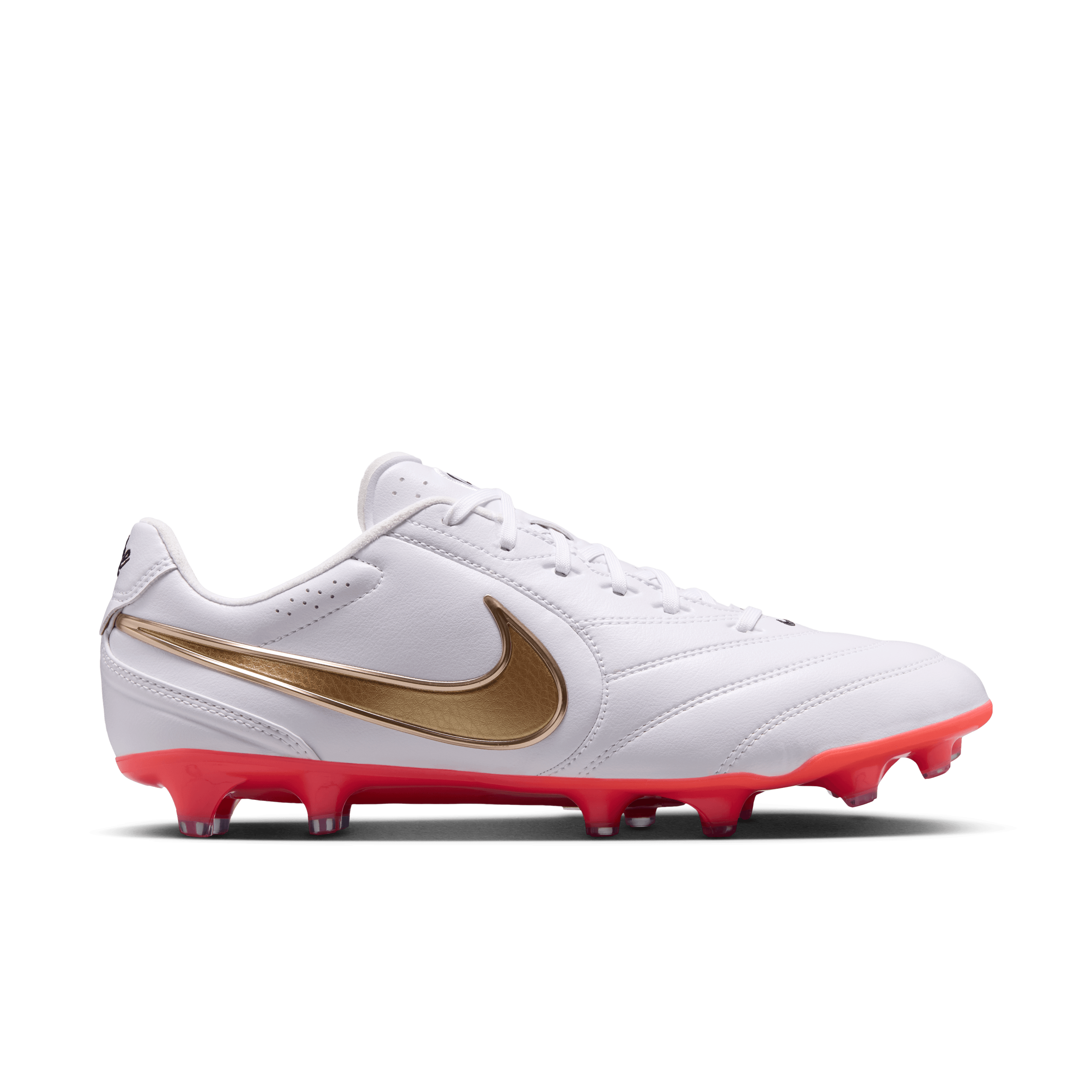Nike Tiempo Ligera Pro FG - White/Blur-Bright Crimson