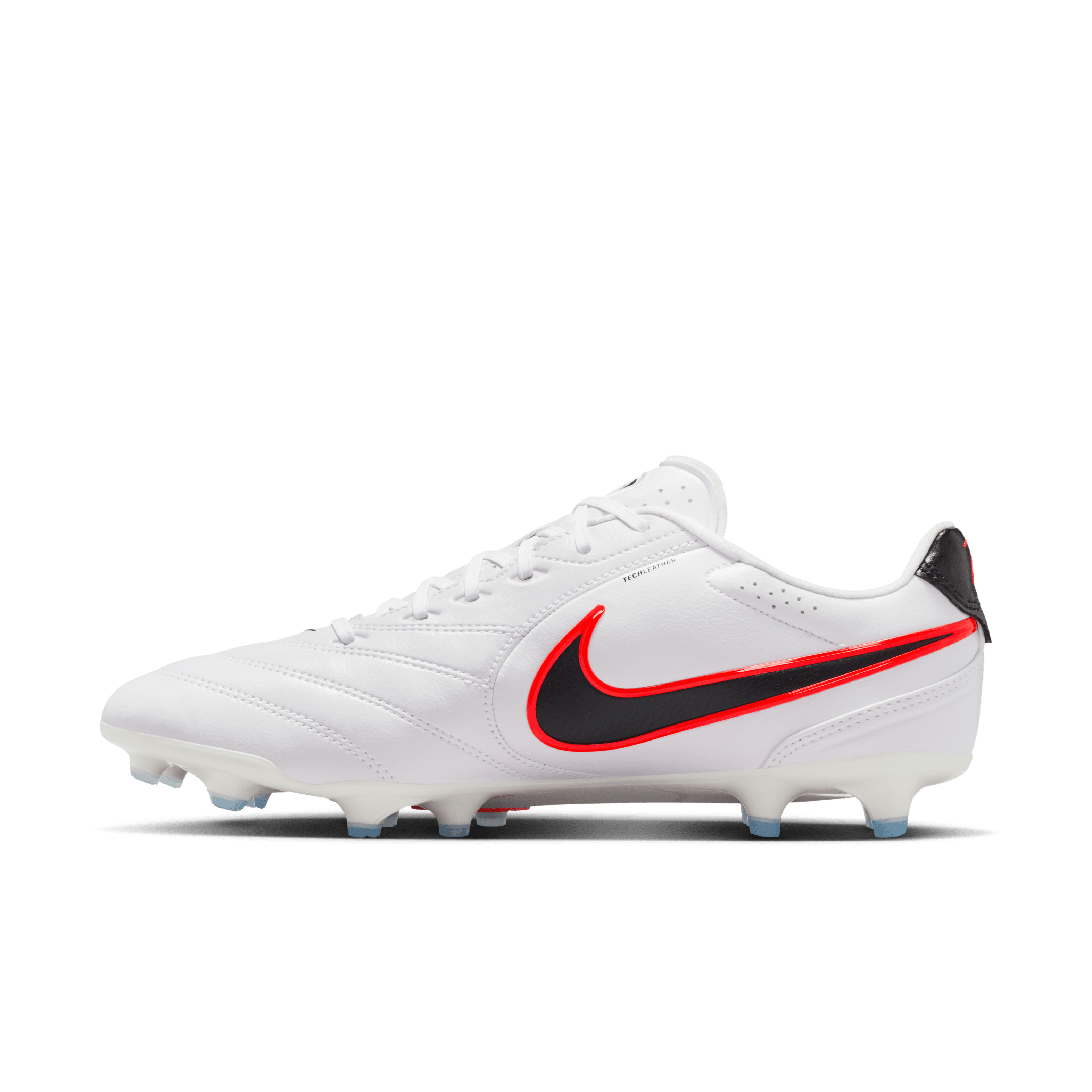 Nike Tiempo Ligera Pro FG-White/Black-Bright Crimson