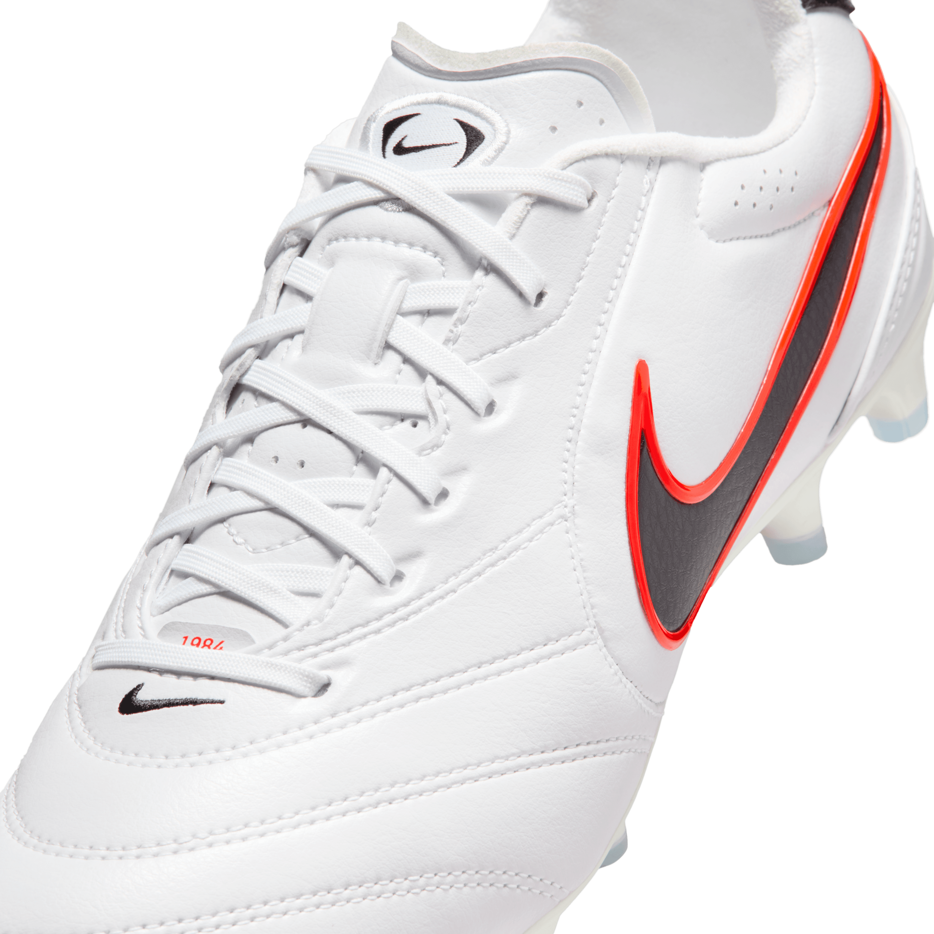 Nike Tiempo Ligera Pro FG-White/Black-Bright Crimson