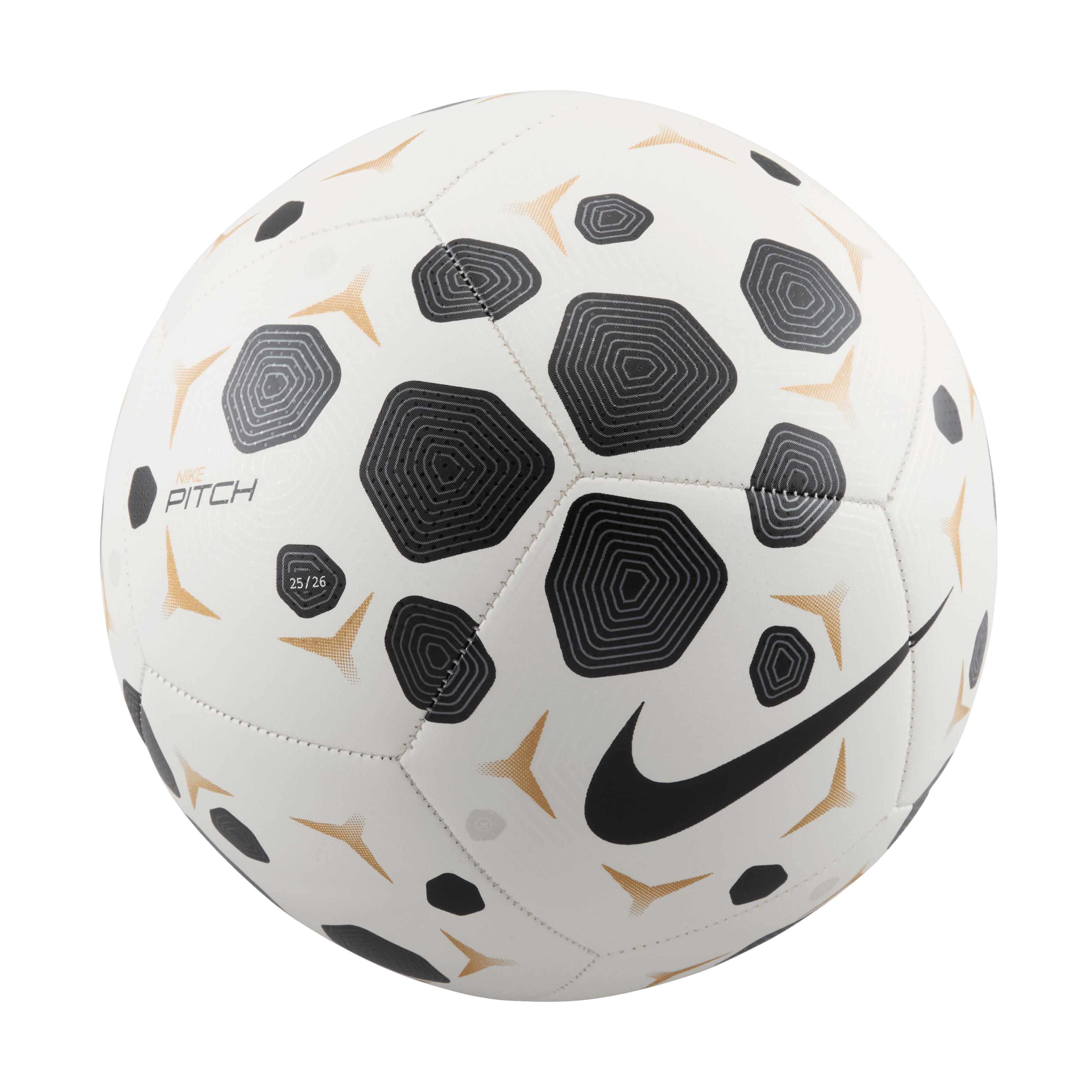 Nike Pitch Soccer Ball- White/black/black