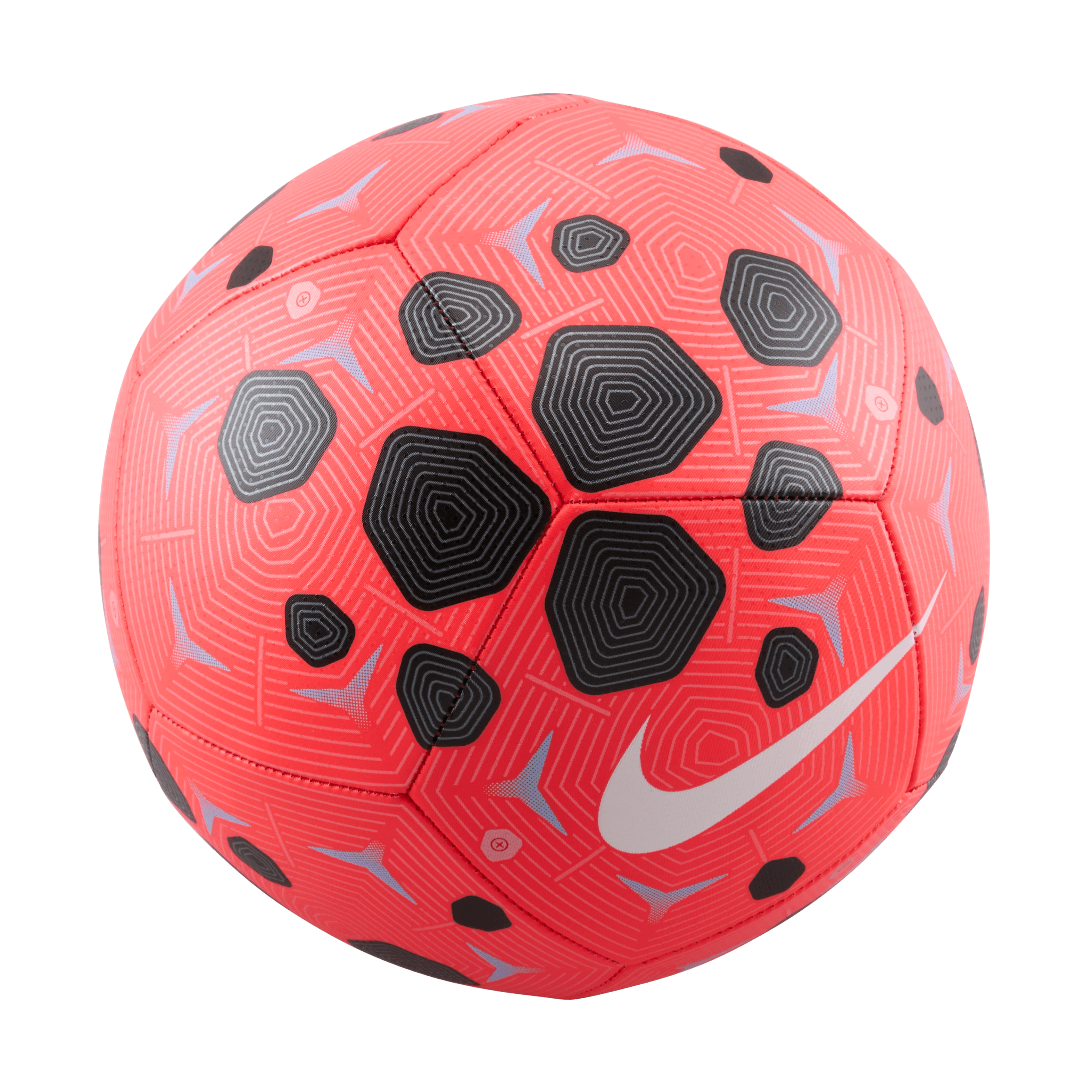 Nike Pitch Soccer Ball- Bright Crimson/black/white