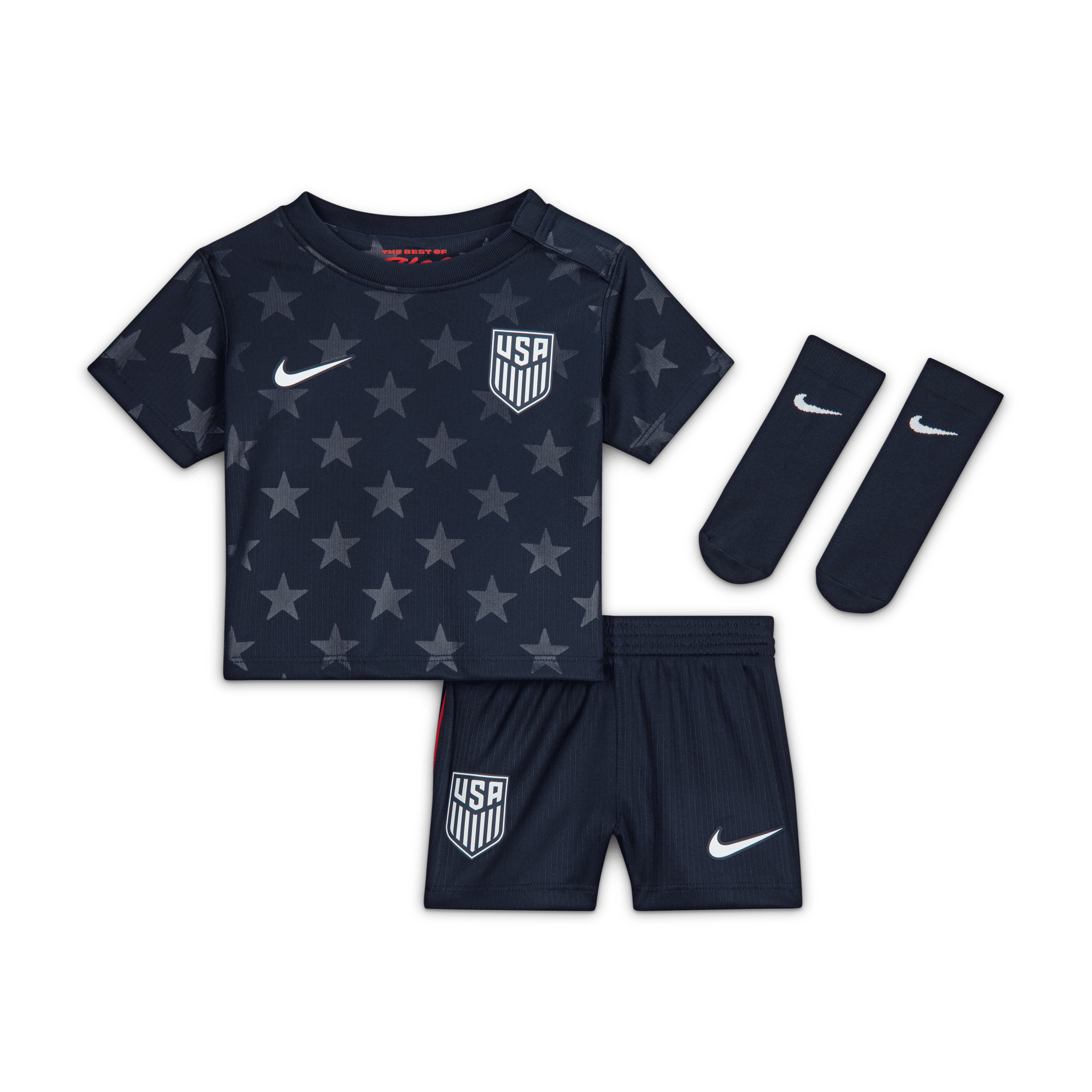 Nike Baby/Toddler Unisex USMNT 2026 Stadium Away Soccer Replica 3-Piece Kit