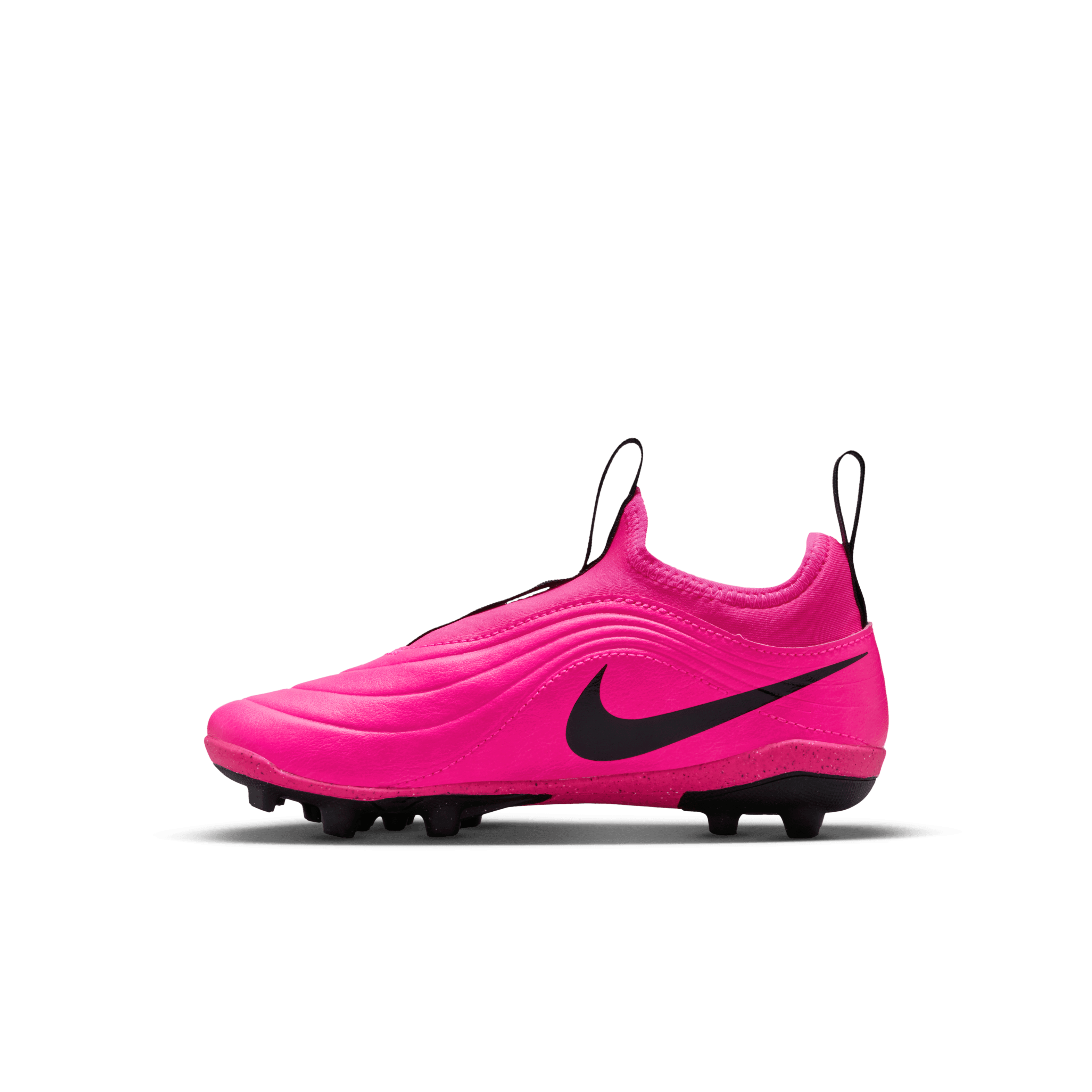 Nike Jr. Tiempo Maestro Club MG Low-Top Soccer Cleats-Pink Blast/black