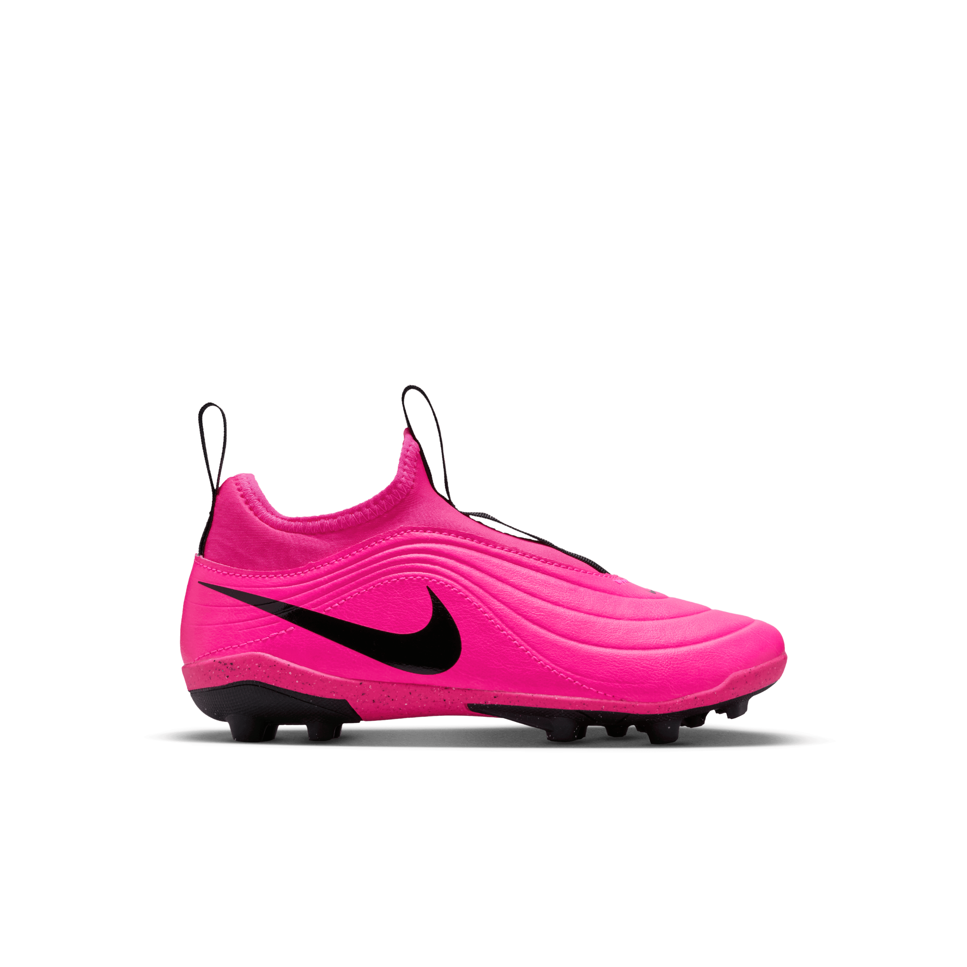 Nike Jr. Tiempo Maestro Club MG Low-Top Soccer Cleats-Pink Blast/black