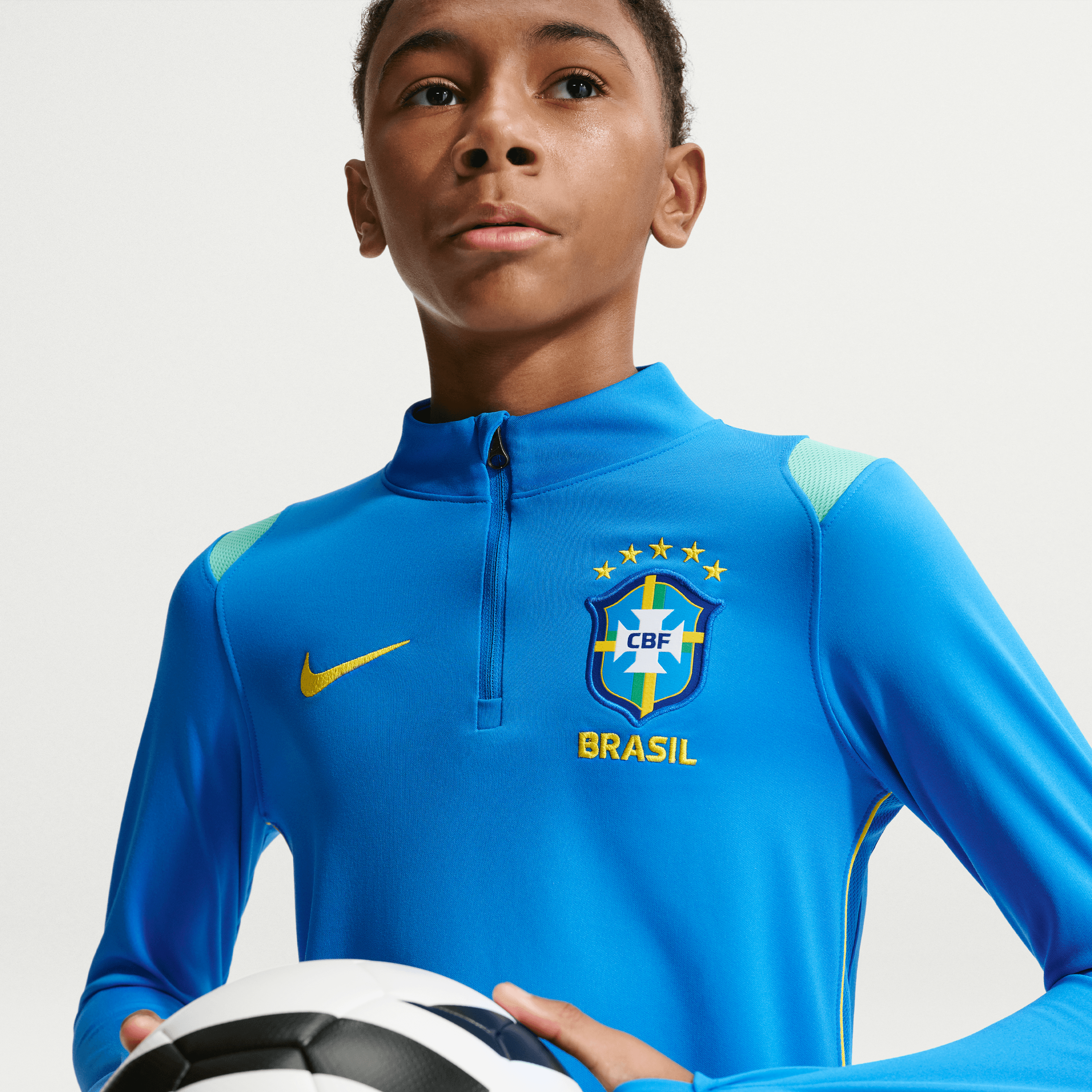 Nike Brazil Academy Pro Big Kids' Dri-FIT Soccer Knit Drill Top
