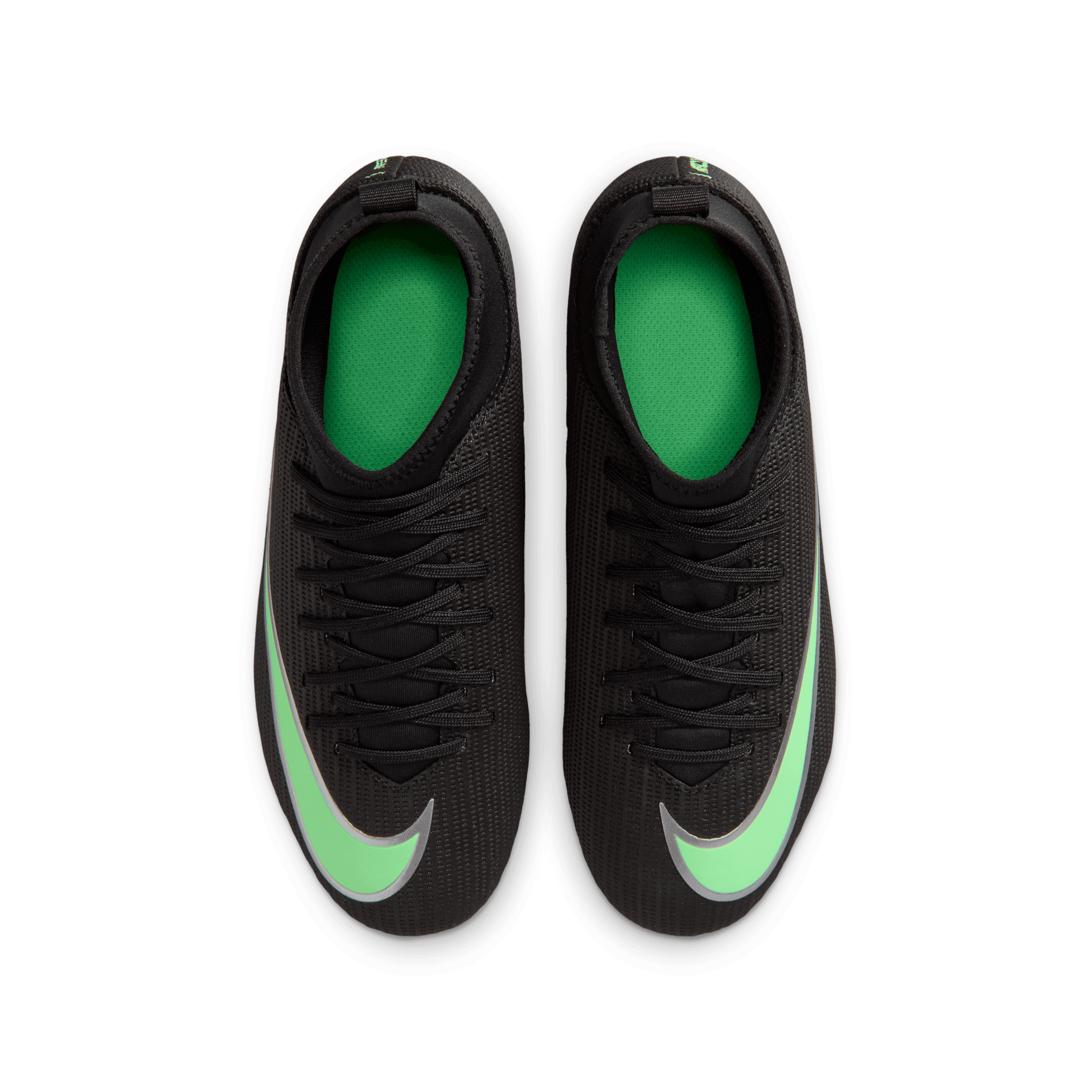 Nike Jr. Mercurial Superfly 11 Club FG - black/illusion GREEN-BLACK NOIR/VERT ILLUSION