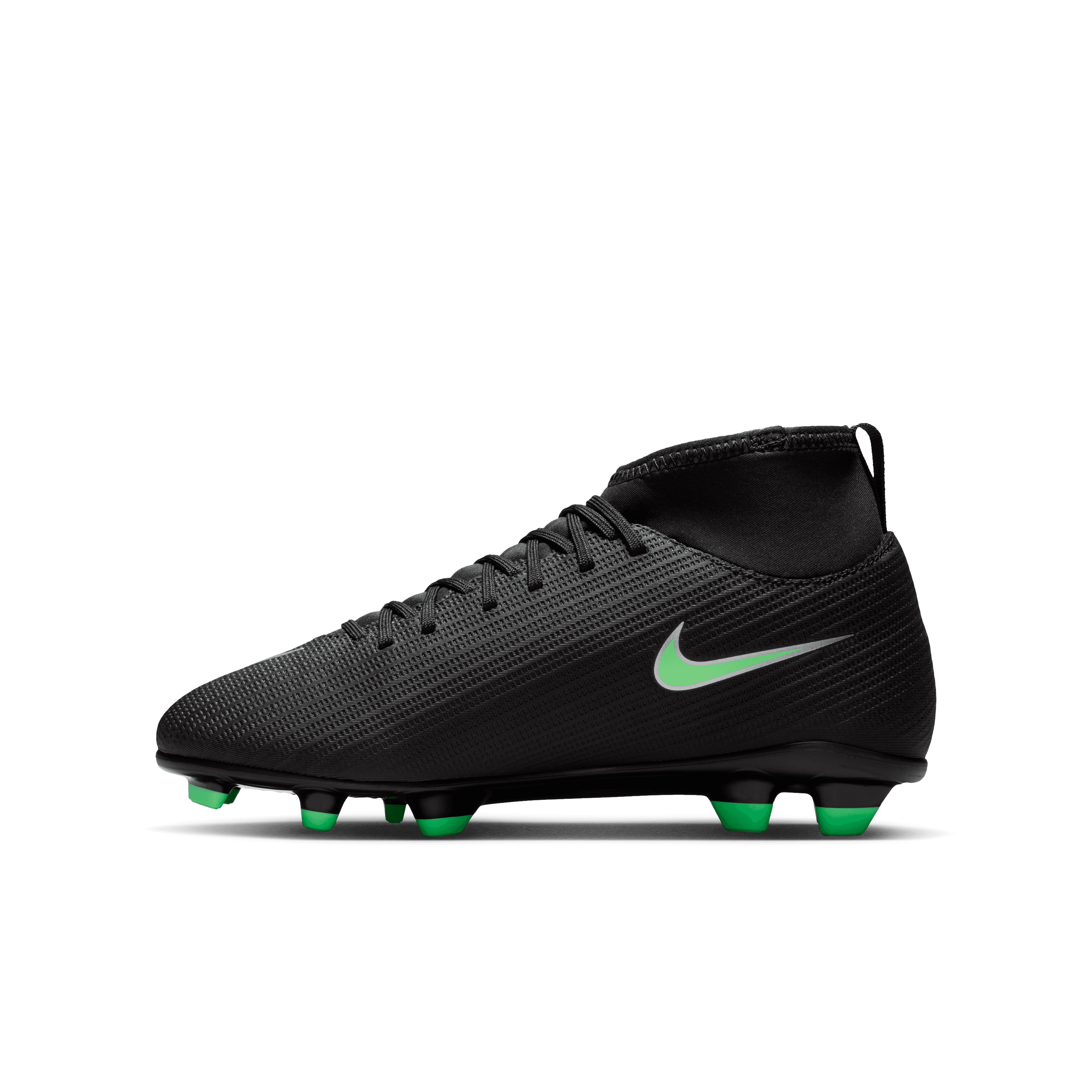 Nike Jr. Mercurial Superfly 11 Club FG - black/illusion GREEN-BLACK NOIR/VERT ILLUSION