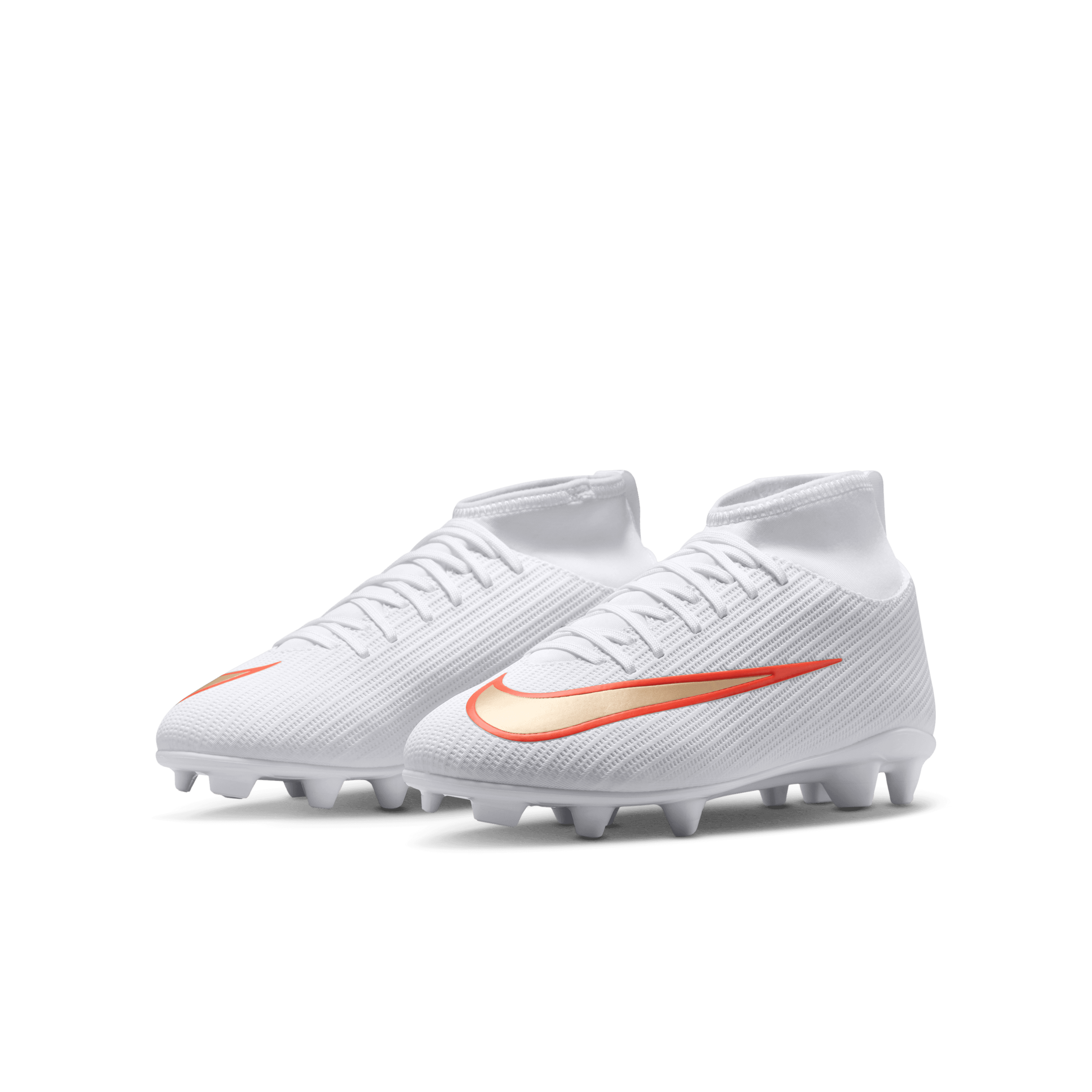 Nike Jr. Mercurial Superfly 11 Club FG- WHITE/BLUR-BRIGHT CRIMSON
