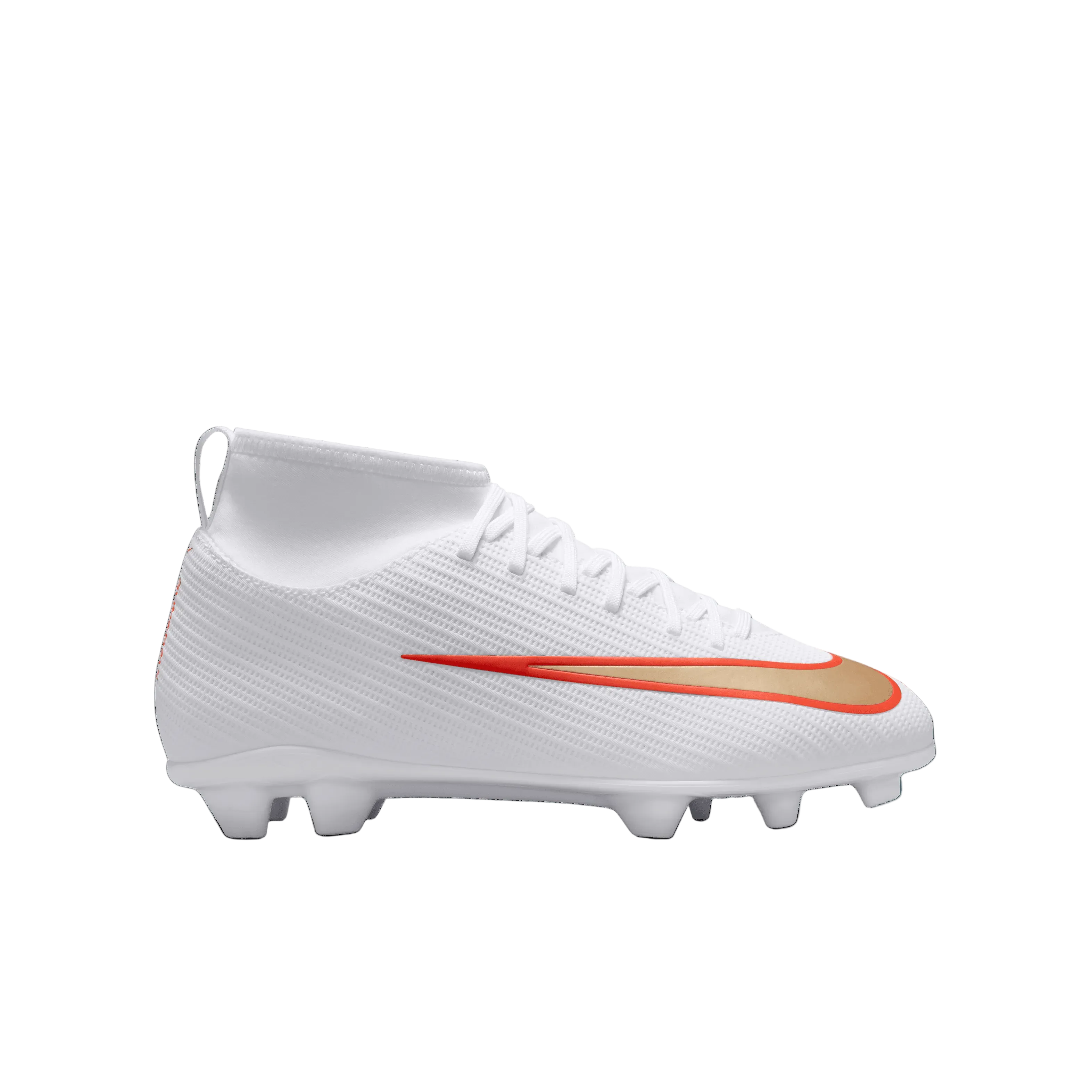 Nike Jr. Mercurial Superfly 11 Club FG- WHITE/BLUR-BRIGHT CRIMSON
