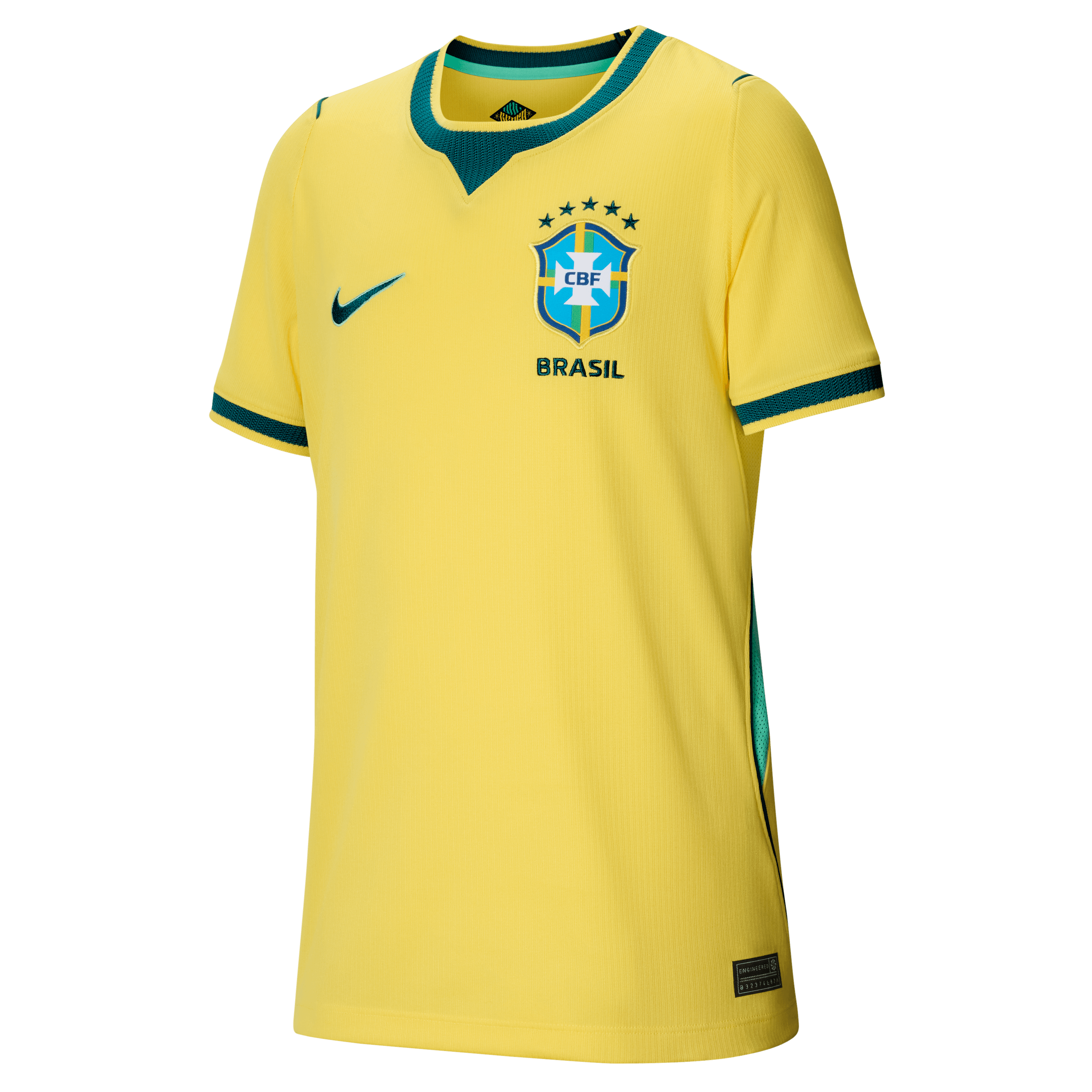 Nike Brazil Big Kids' Stadium Home Dri-FIT Soccer Replica Jersey 2026