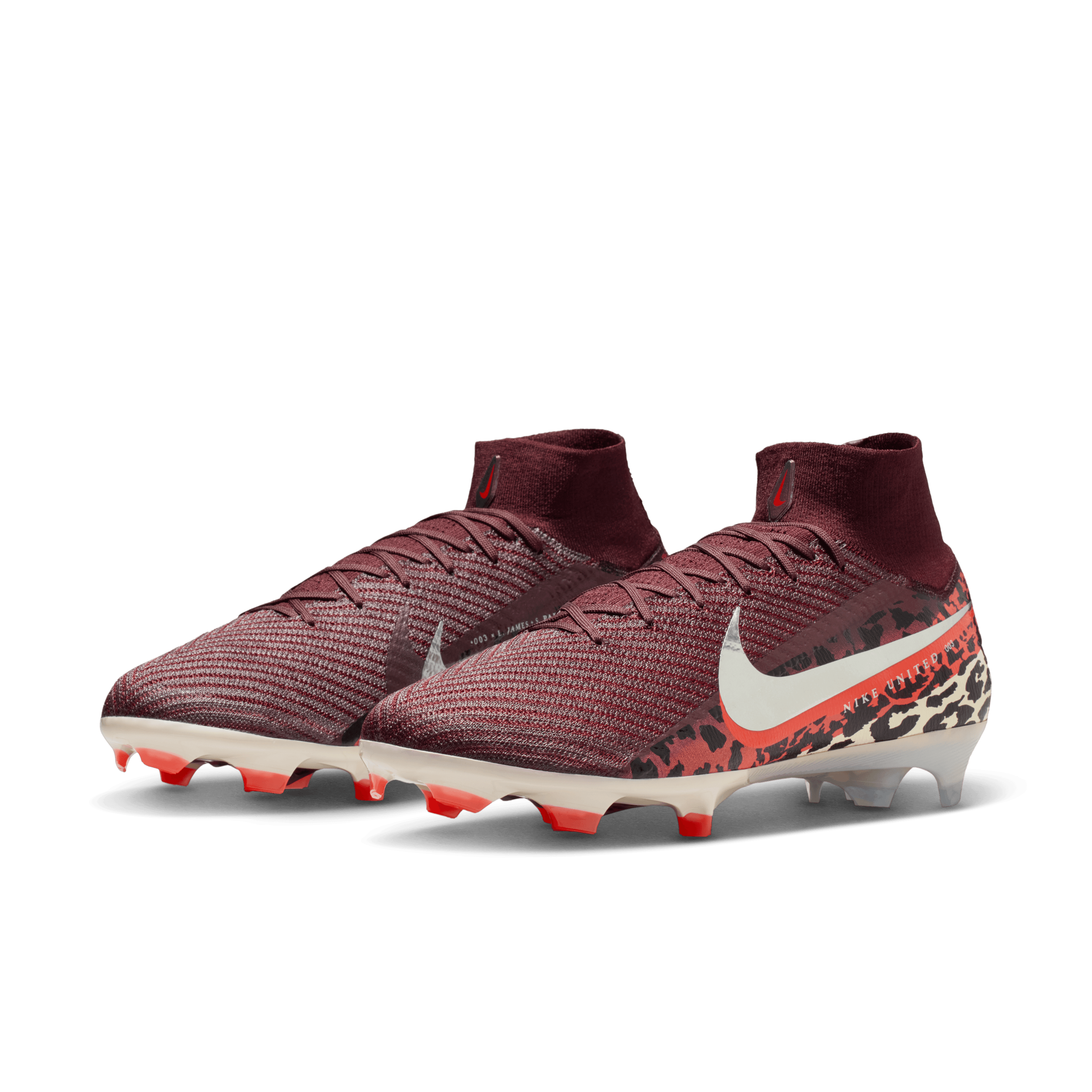 Nike United Superfly 10 Elite FG-Burgundy Crush/metallic Silver