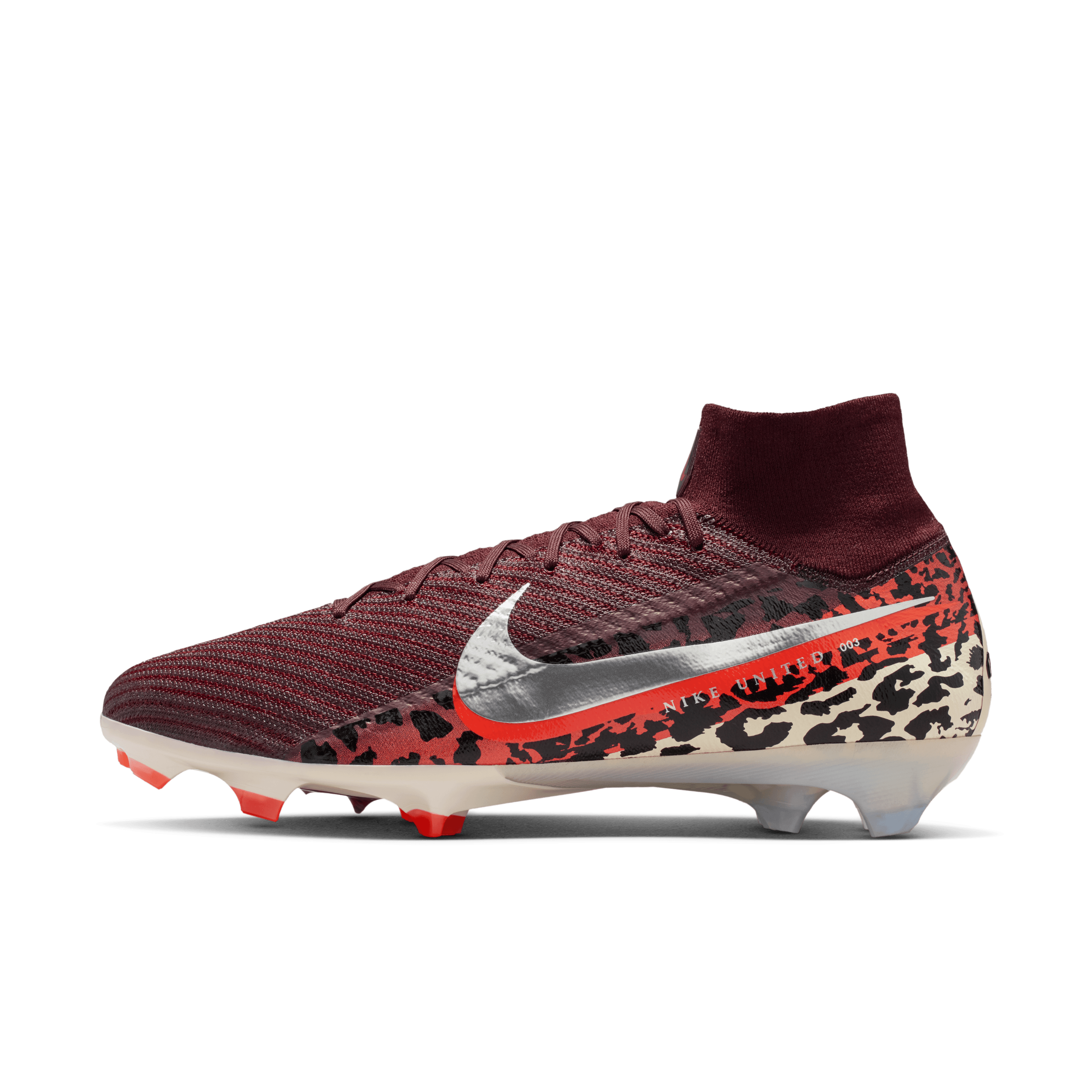 Nike United Superfly 10 Elite FG-Burgundy Crush/metallic Silver