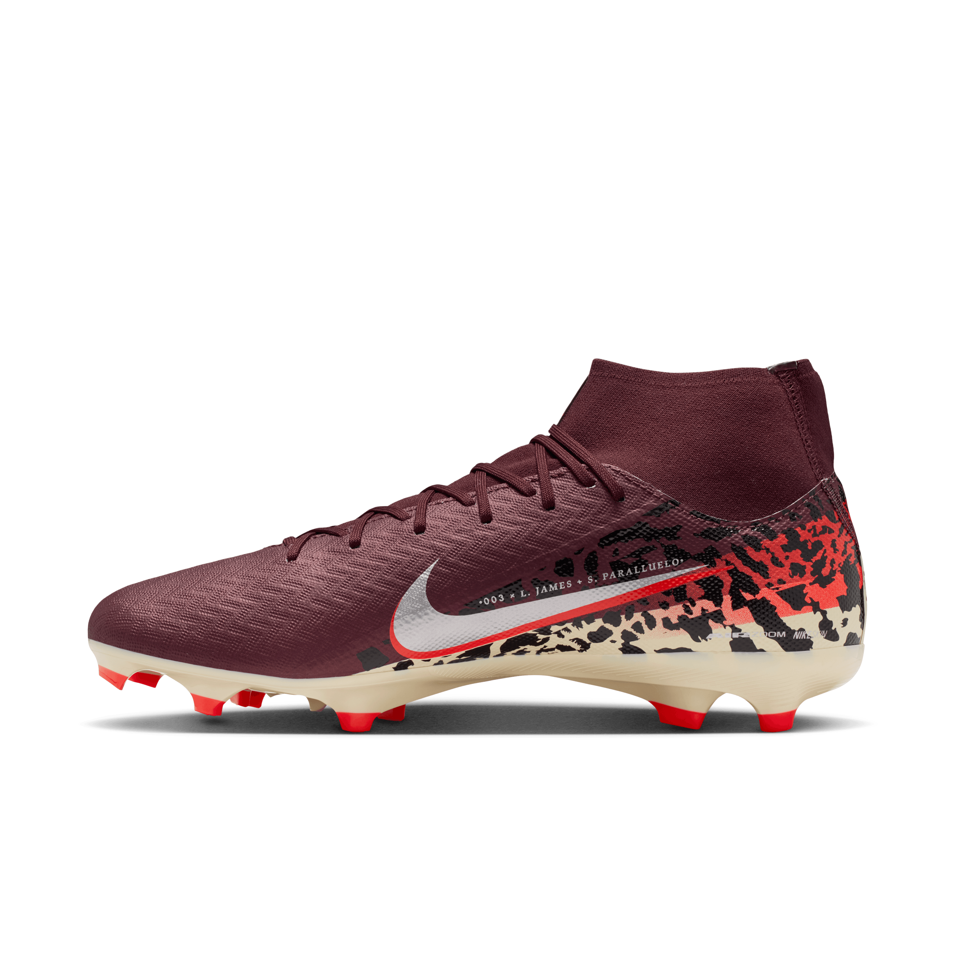 Nike Youth United Mercurial Superfly 10 Academy-Burgundy /Red/Metallic Silver