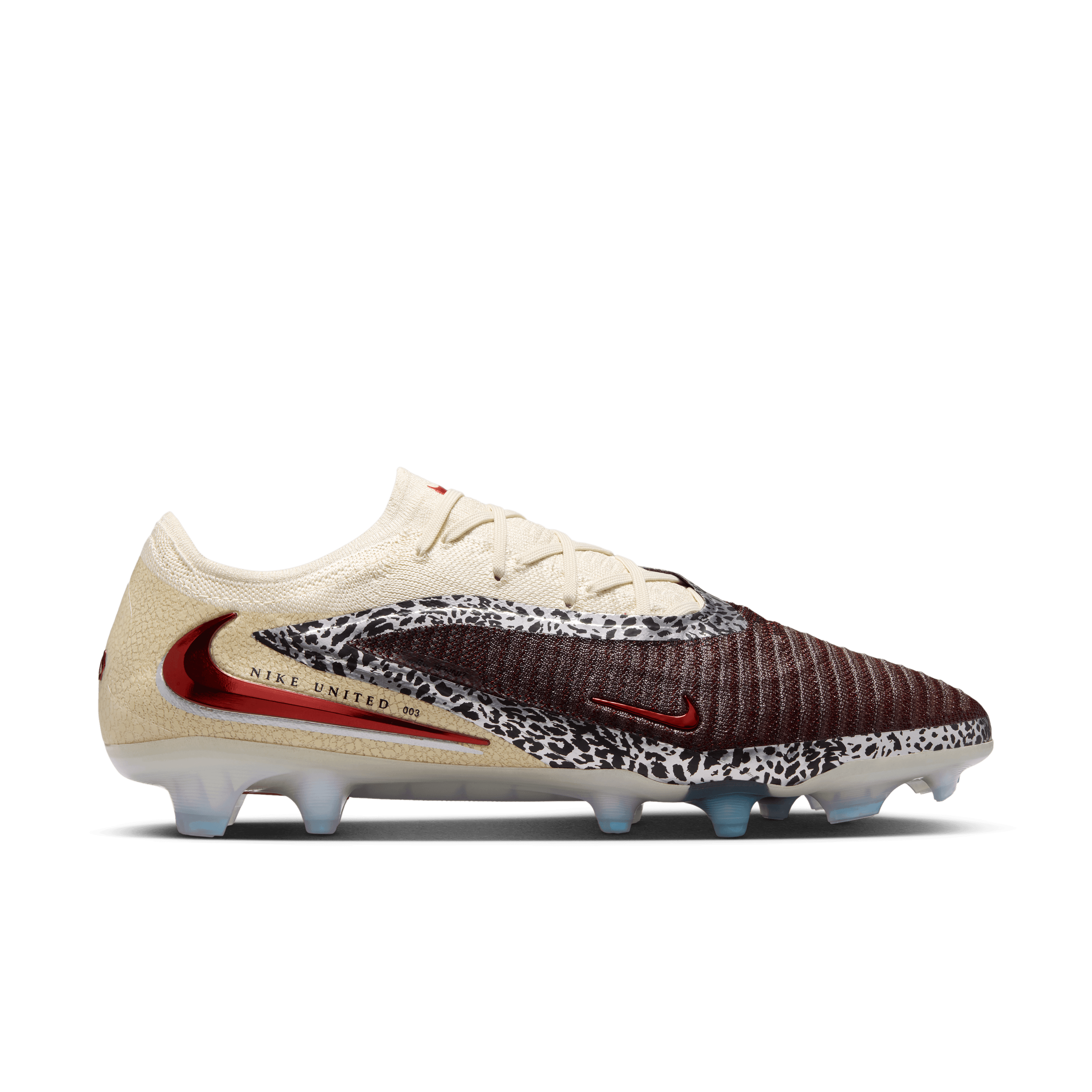 Nike United Phantom 6 Low Elite FG-Burgundy Crush/university Red-fossil