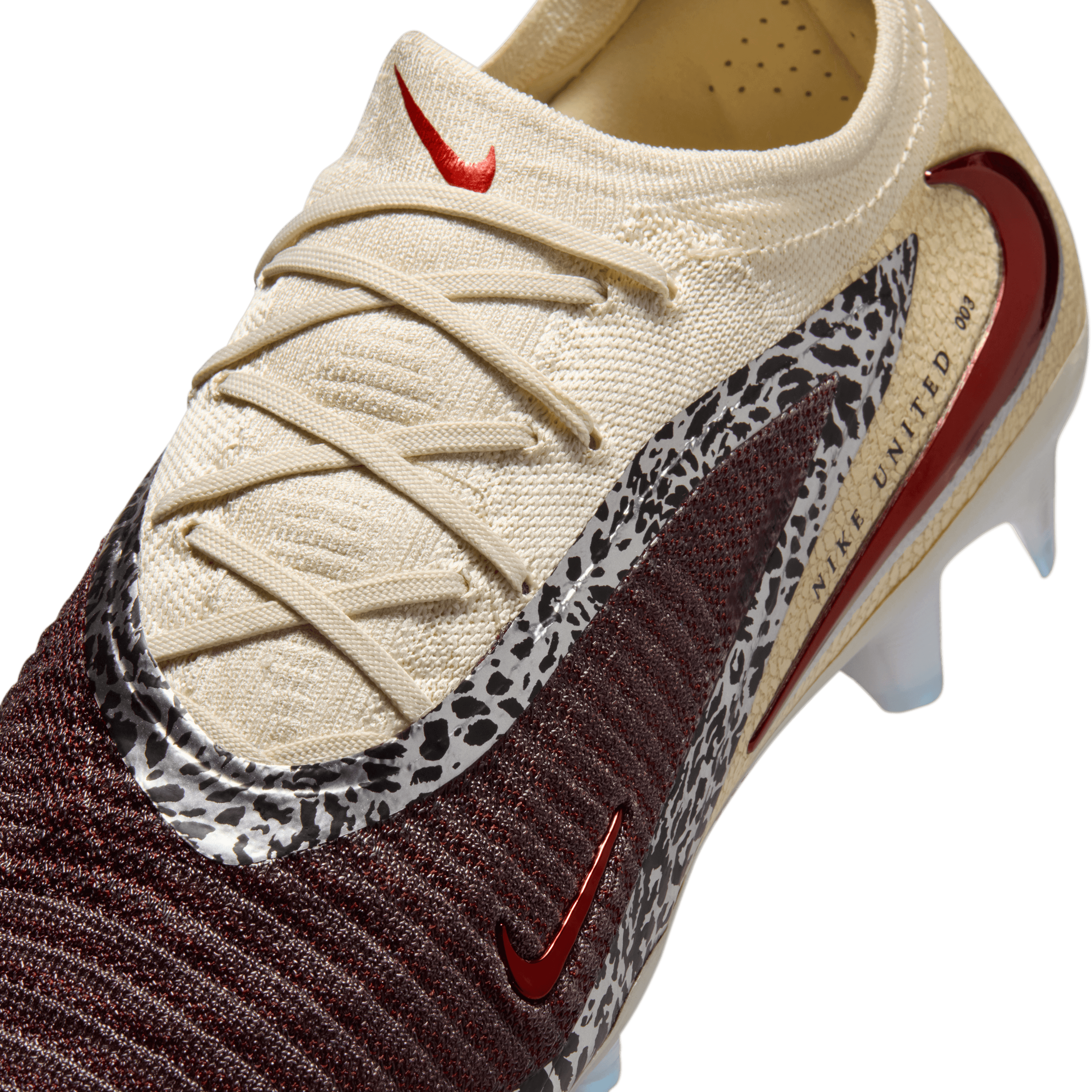 Nike United Phantom 6 Low Elite FG-Burgundy Crush/university Red-fossil