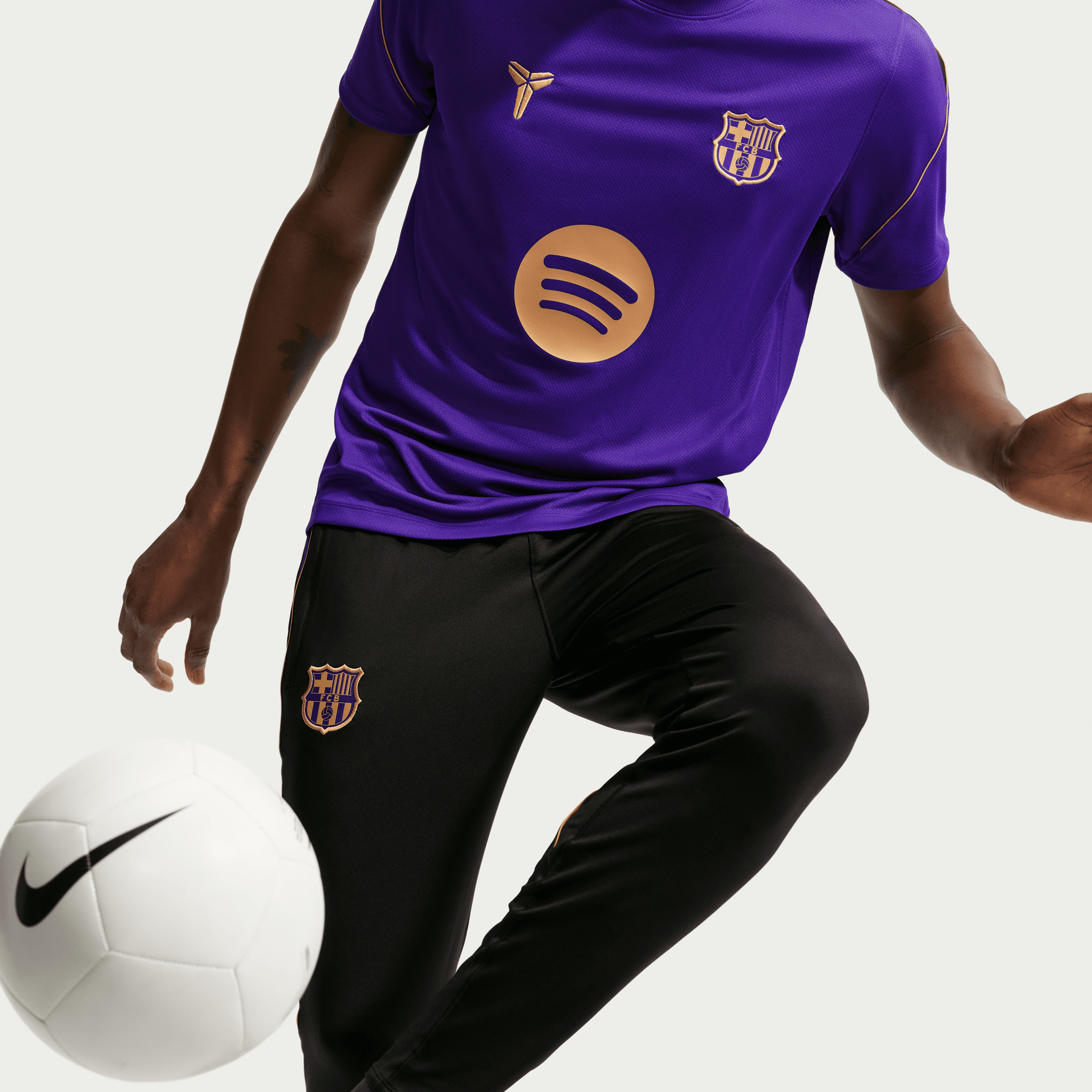 Nike FC Barcelona Strike Away Men's Kobe Dri-FIT Soccer Short-Sleeve Top