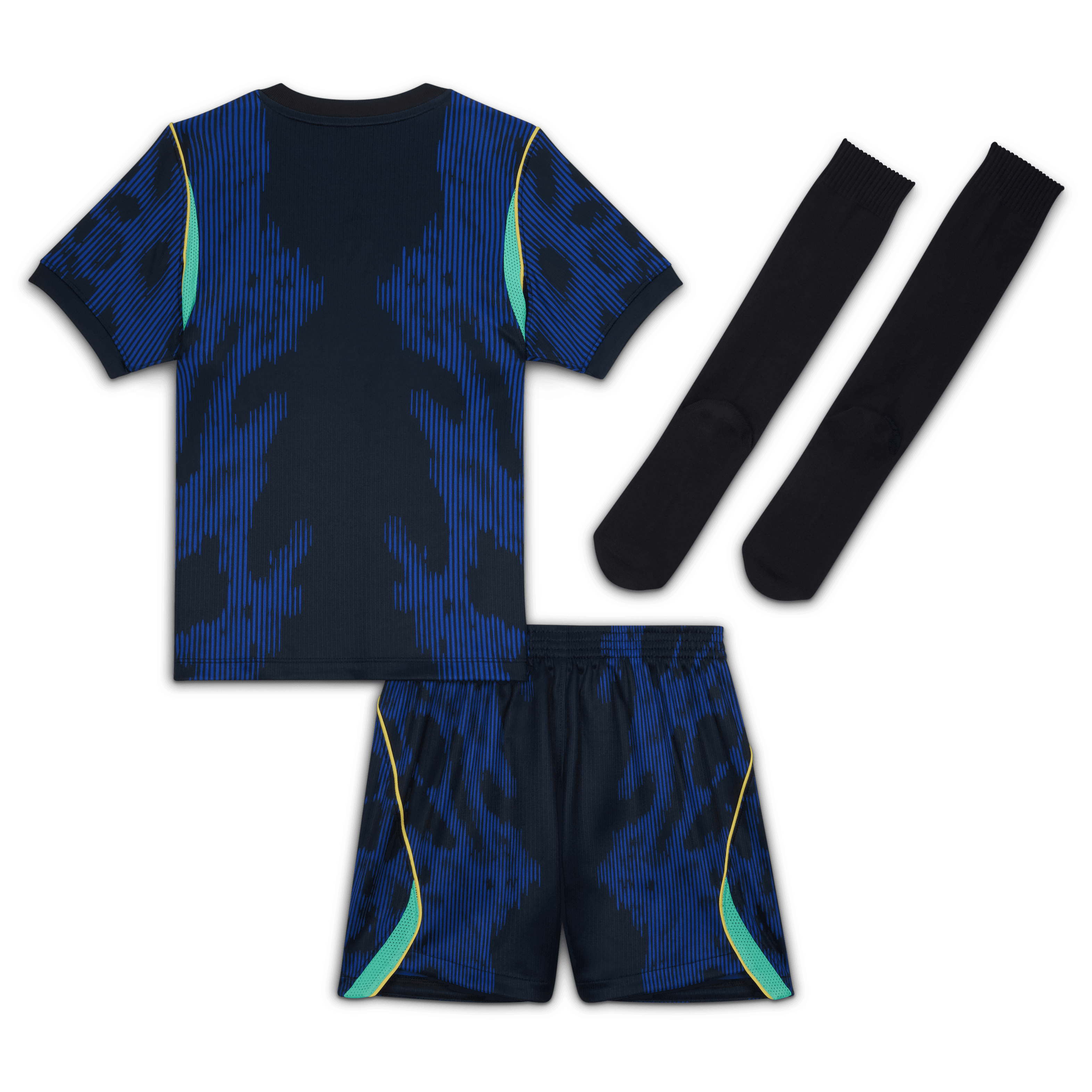 Nike Little Kids Brazil Stadium Away Jordan Soccer Replica 3-Piece Kit