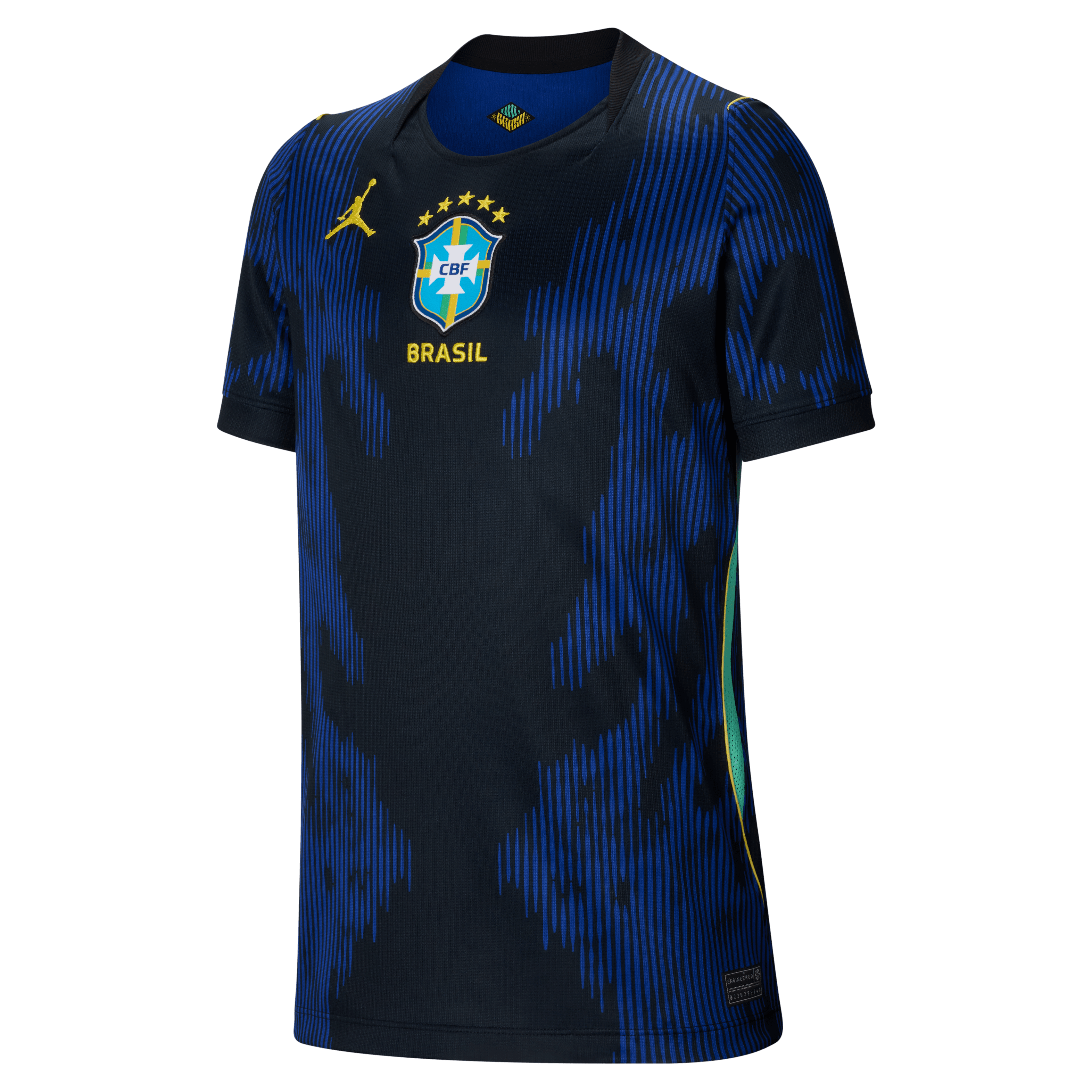 Nike Brazil Big Kids' Jordan Stadium Away Dri-FIT Soccer Replica Jersey 2026