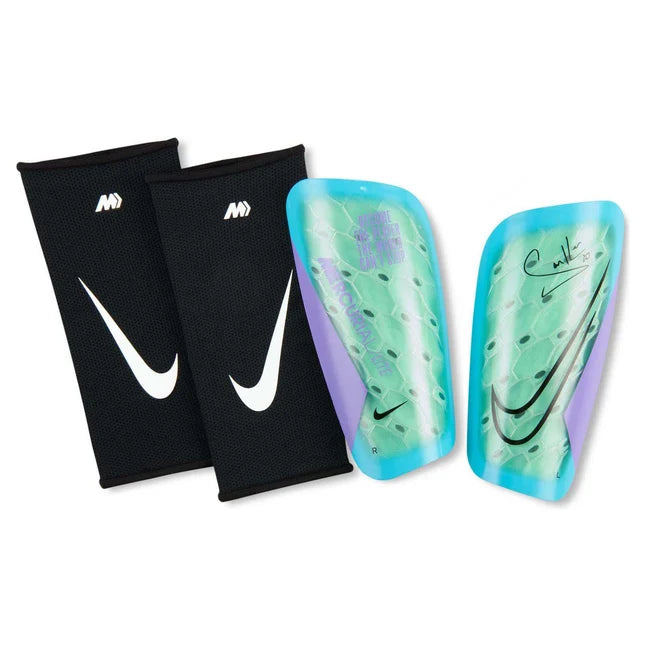 Nike Mercurial Lite "Sam Kerr" Soccer Shin Guards - Green/Purple