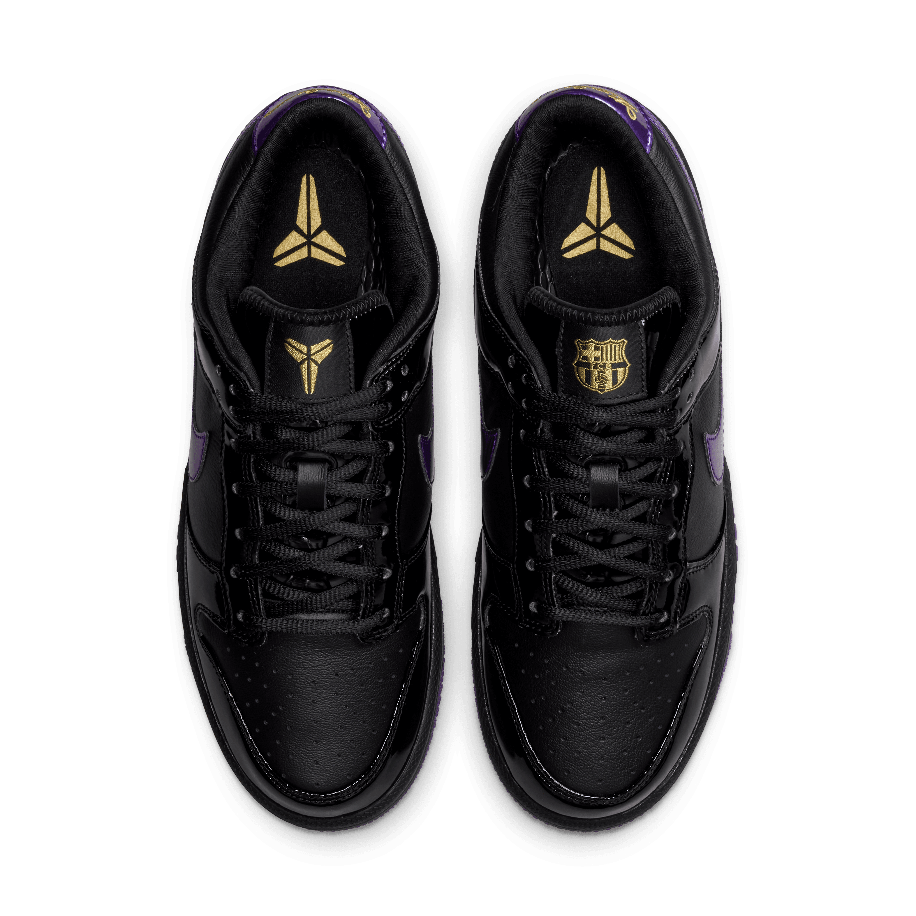 Nike Big Kids Kobe Bryant x FC Barcelona Dunk Low Pro - Black/Field Purple
