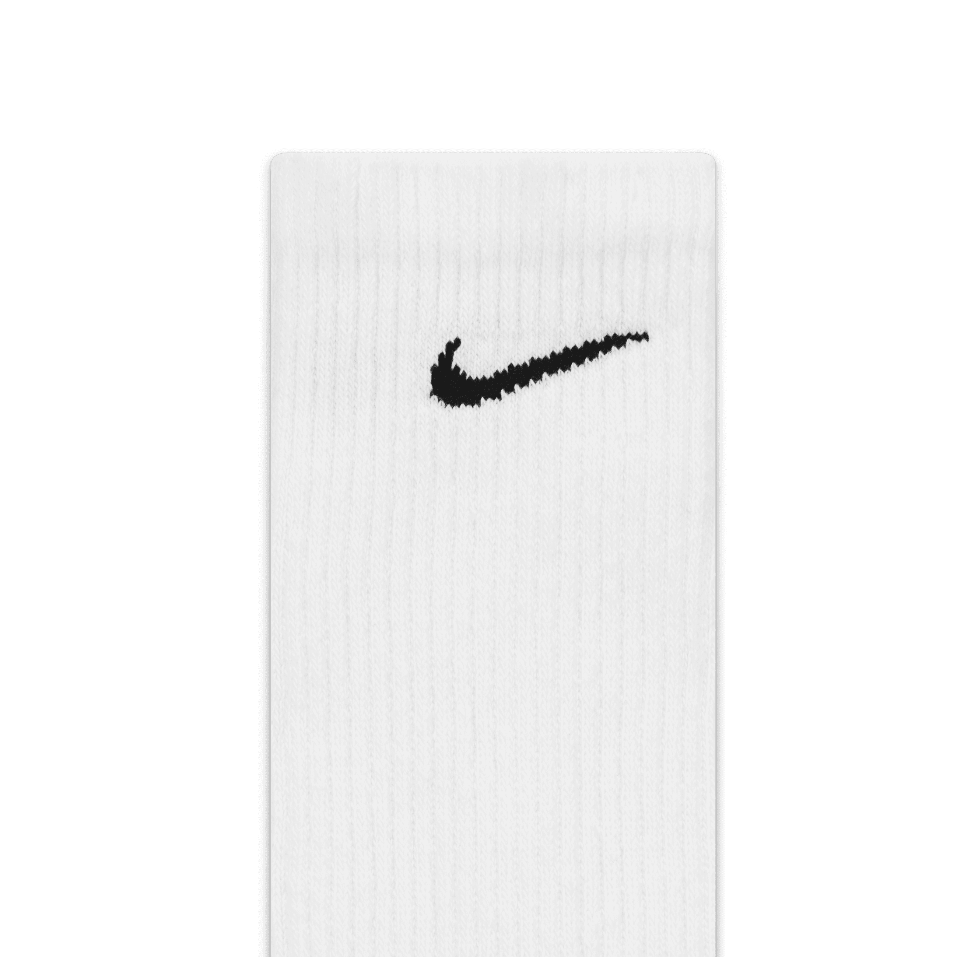 Nike Everyday Plus Cushioned Training Crew Socks (6 Pairs)-White