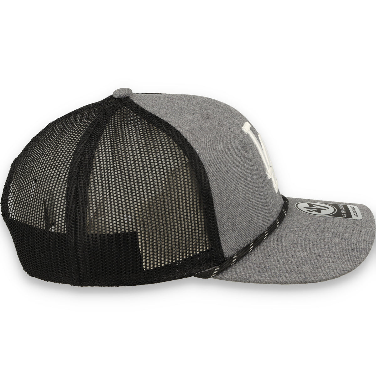 '47 Brand Los Angeles Dodgers Carbon Rope Trucker Adjustable Snapback Hat