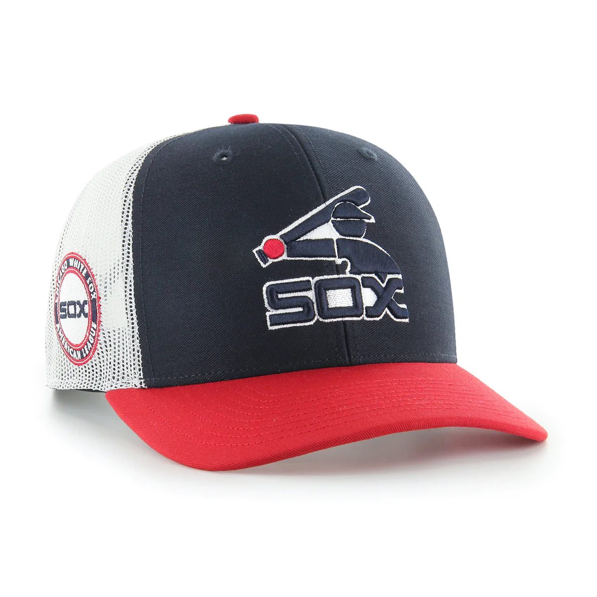 '47 BRAND CHICAGO WHITE SOX COOPERSTOWN SIDE NOTE TRUCKER SNAPBACK HAT