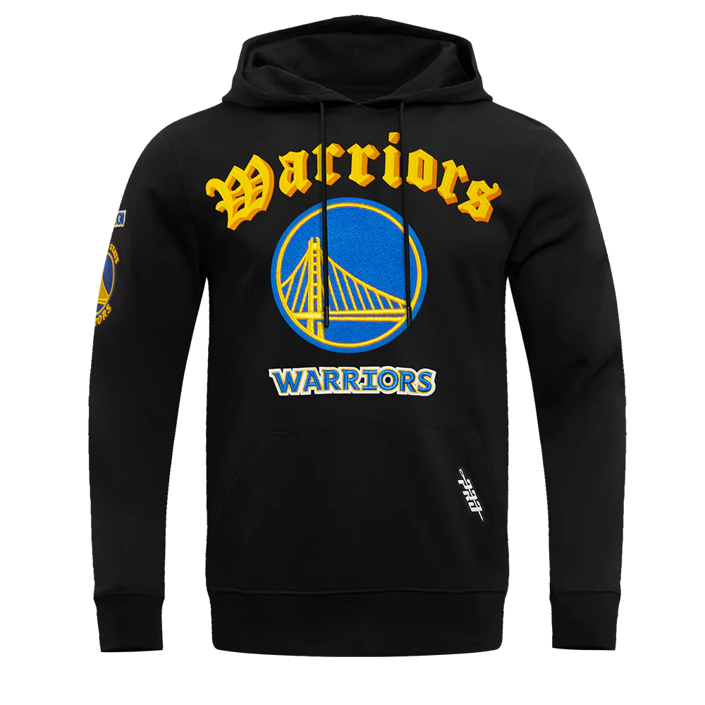 E PULLOVER HOODIE (CoNBA GOLDEN STATE WARRIORS OLD ENGLISH MEN'S PULLOVER HOODIE