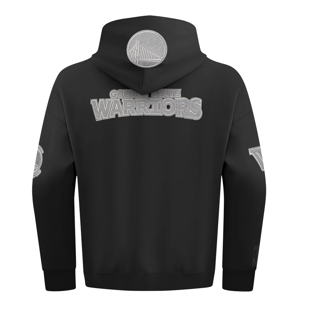 NBA GOLDEN STATE WARRIORS REVERSE FRENCH TERRY MEN'S DROP SHOULDER FLEECE PULLOVER HOODIE