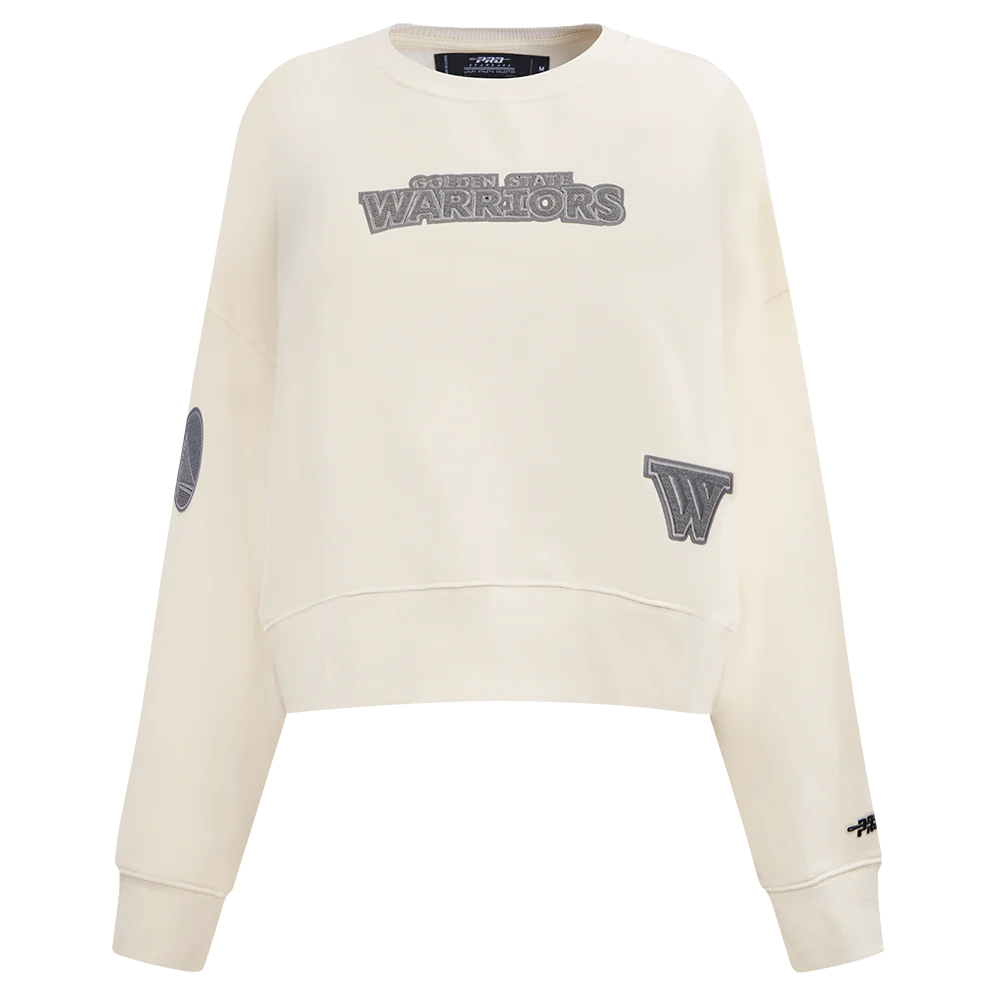 NBA GOLDEN STATE WARRIORS REVERSE FRENCH TERRY WOMEN'S FLEECE CREWNECK