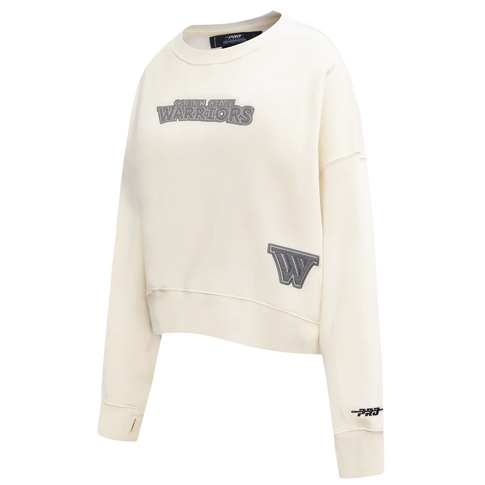 NBA GOLDEN STATE WARRIORS REVERSE FRENCH TERRY WOMEN'S FLEECE CREWNECK