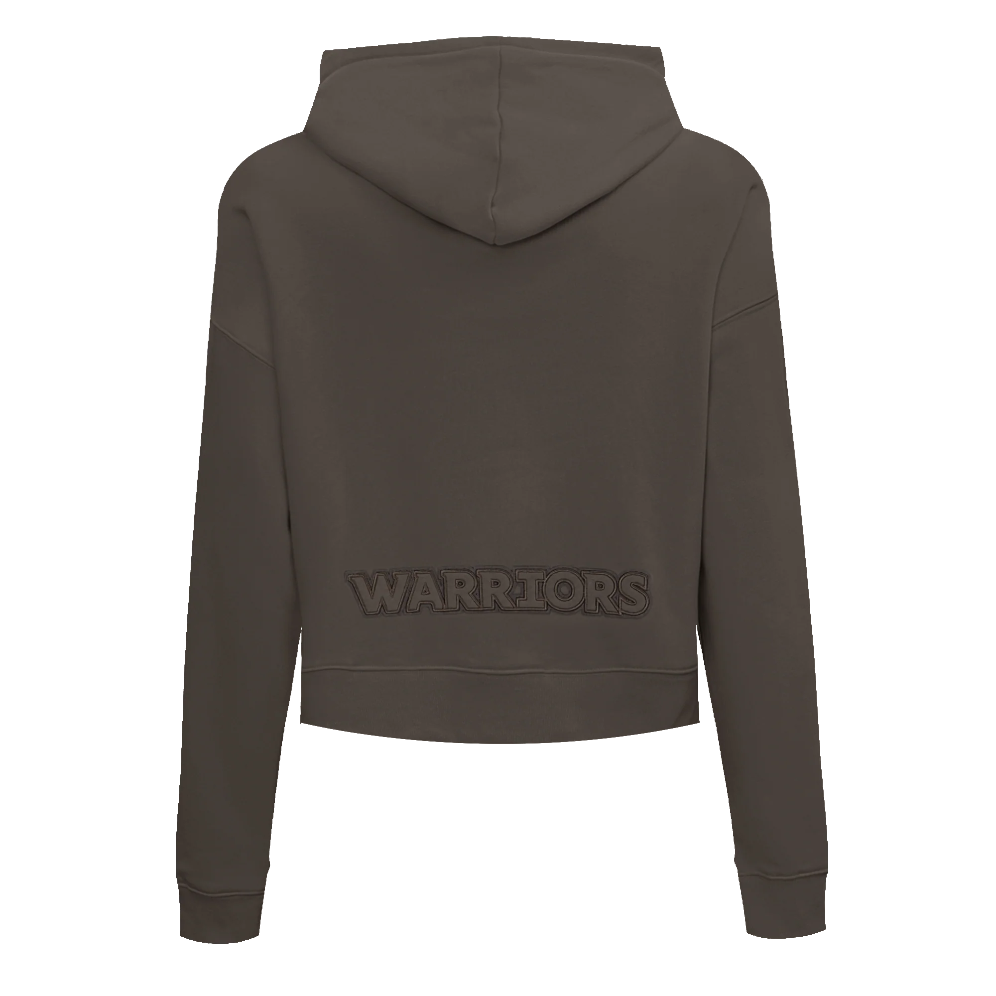 NBA GOLDEN STATE WARRIORS NEUTRAL WOMEN'S CROPPED PULLOVER HOODIE