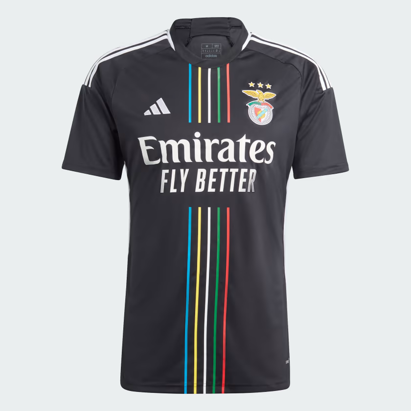 Adidas Men's S.L. Benfica Away Jersey 23/24-Black