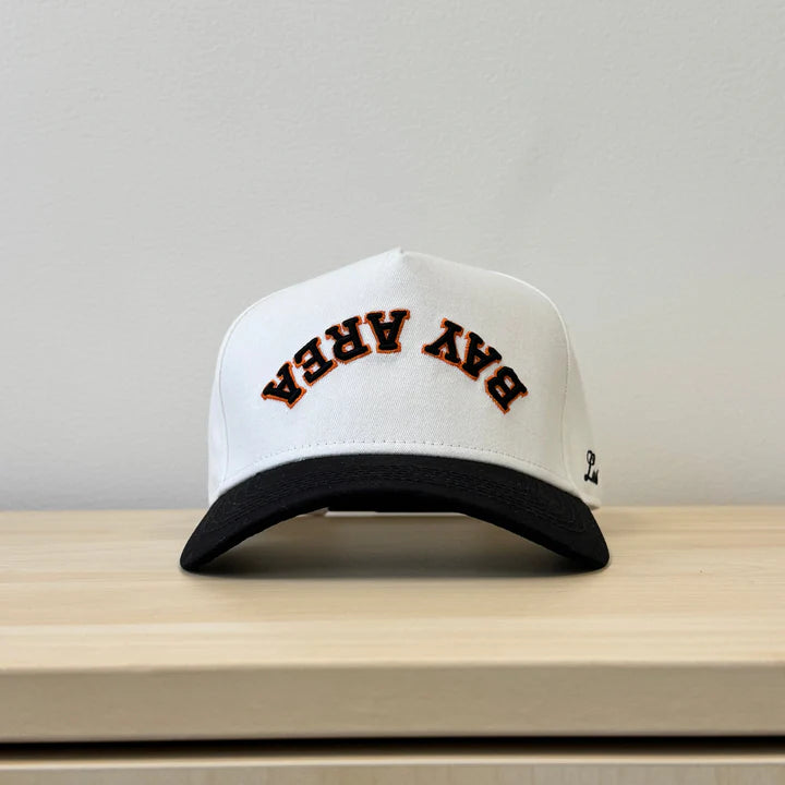 Laces Bay Area Downside Up Adjustable Hat- Black/Orange