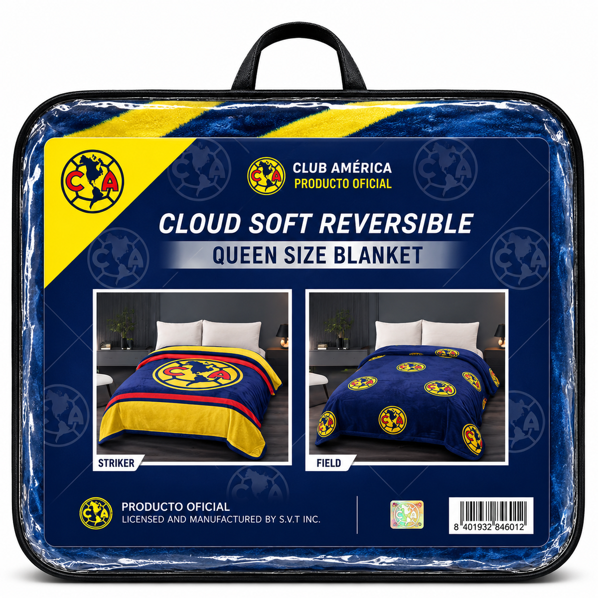 Club America Queen Size Fluffy Reversible Blanket
