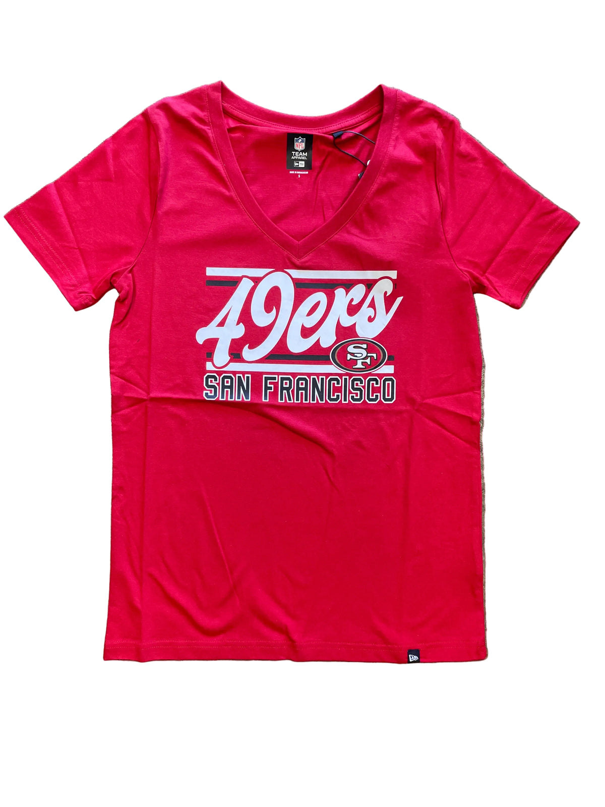 New Era Women's San Francisco 49ers T-Shirt- Red
