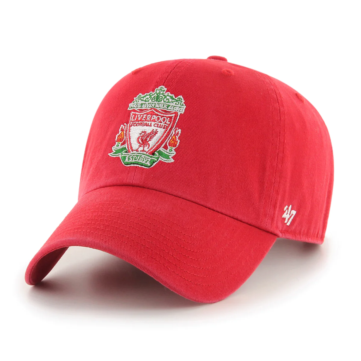 '47 Brand Liverpool FC Adjustable Clean Up Hat-Red