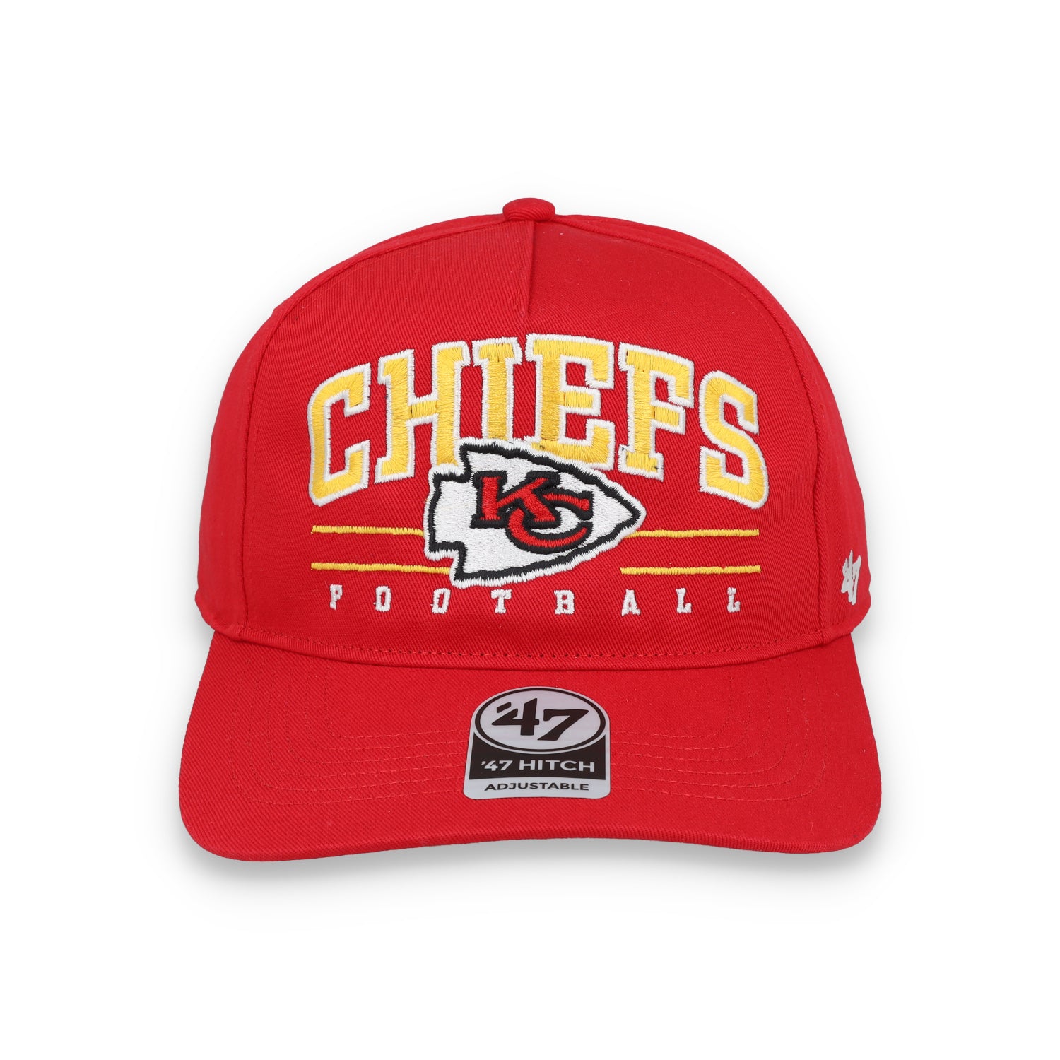 '47 Kansas City Chiefs Script Basic Snapback Hat-Red