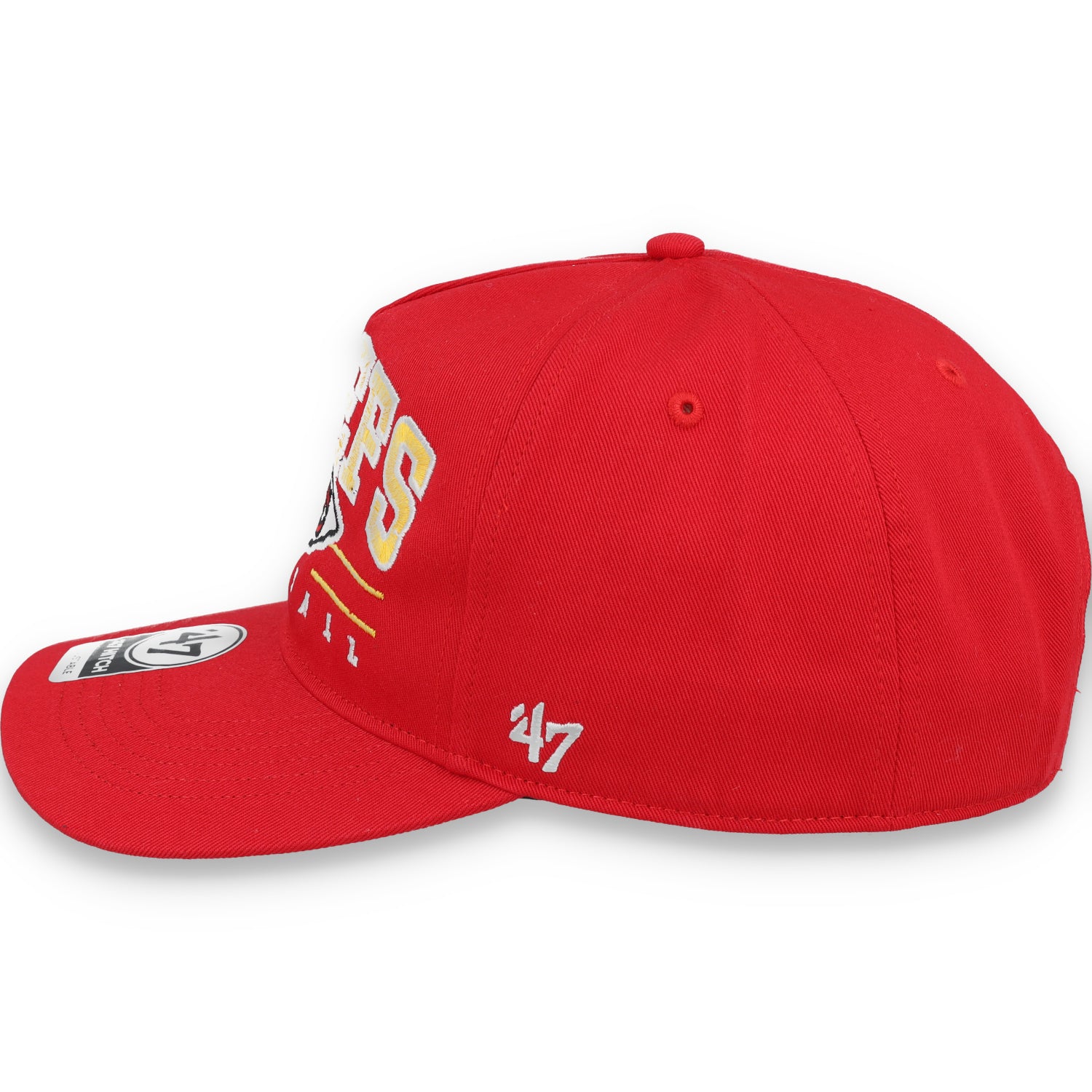 '47 Kansas City Chiefs Script Basic Snapback Hat-Red