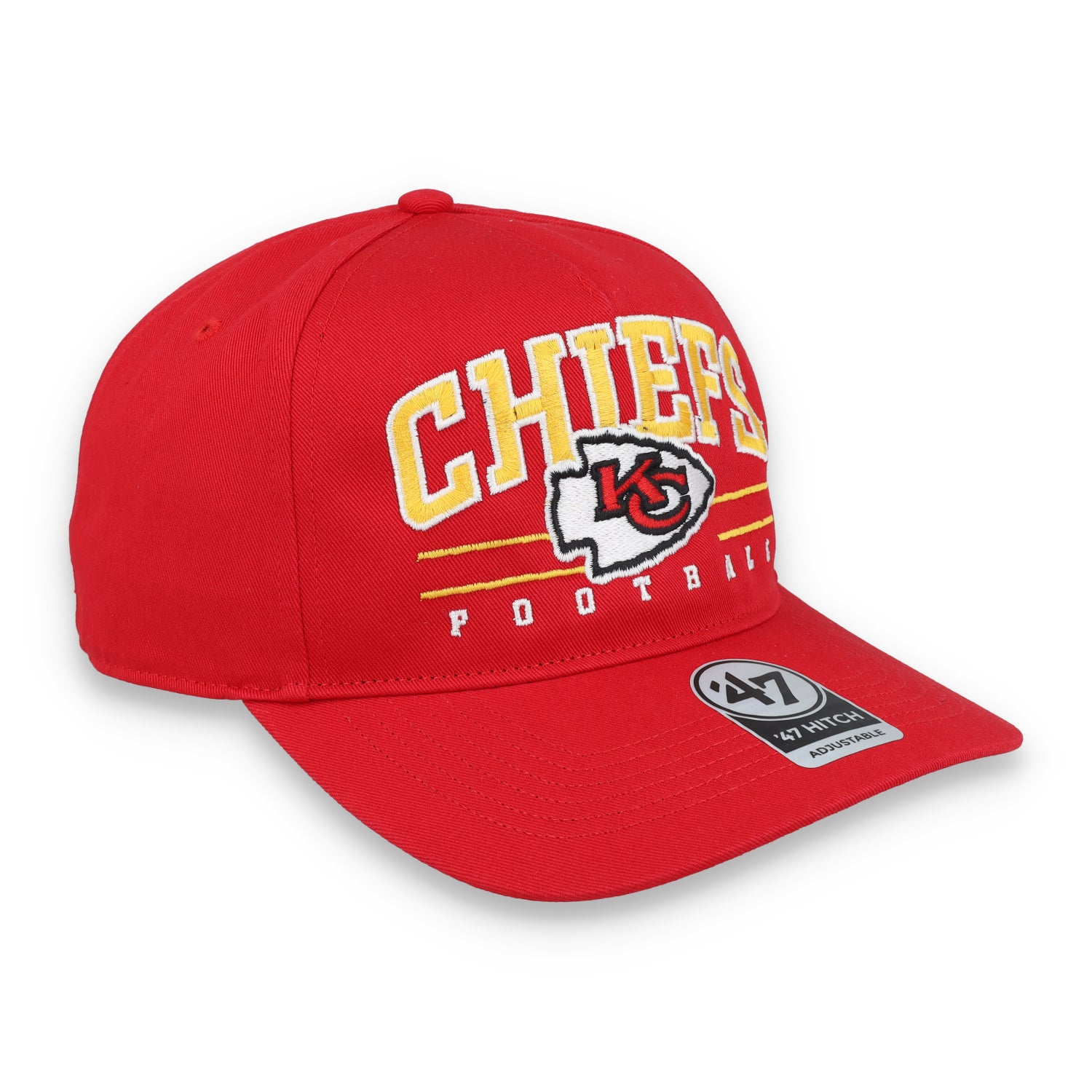 '47 Kansas City Chiefs Script Basic Snapback Hat-Red