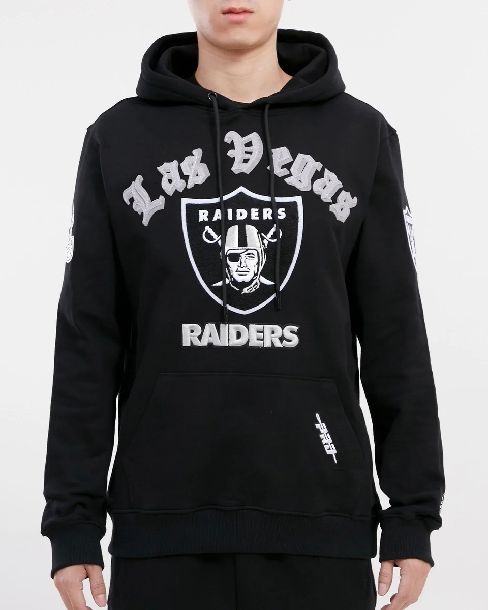PRO STANDARD MEN'S LAS VEGAS RAIDERS OLD ENGLISH LOGO PO HOODIE