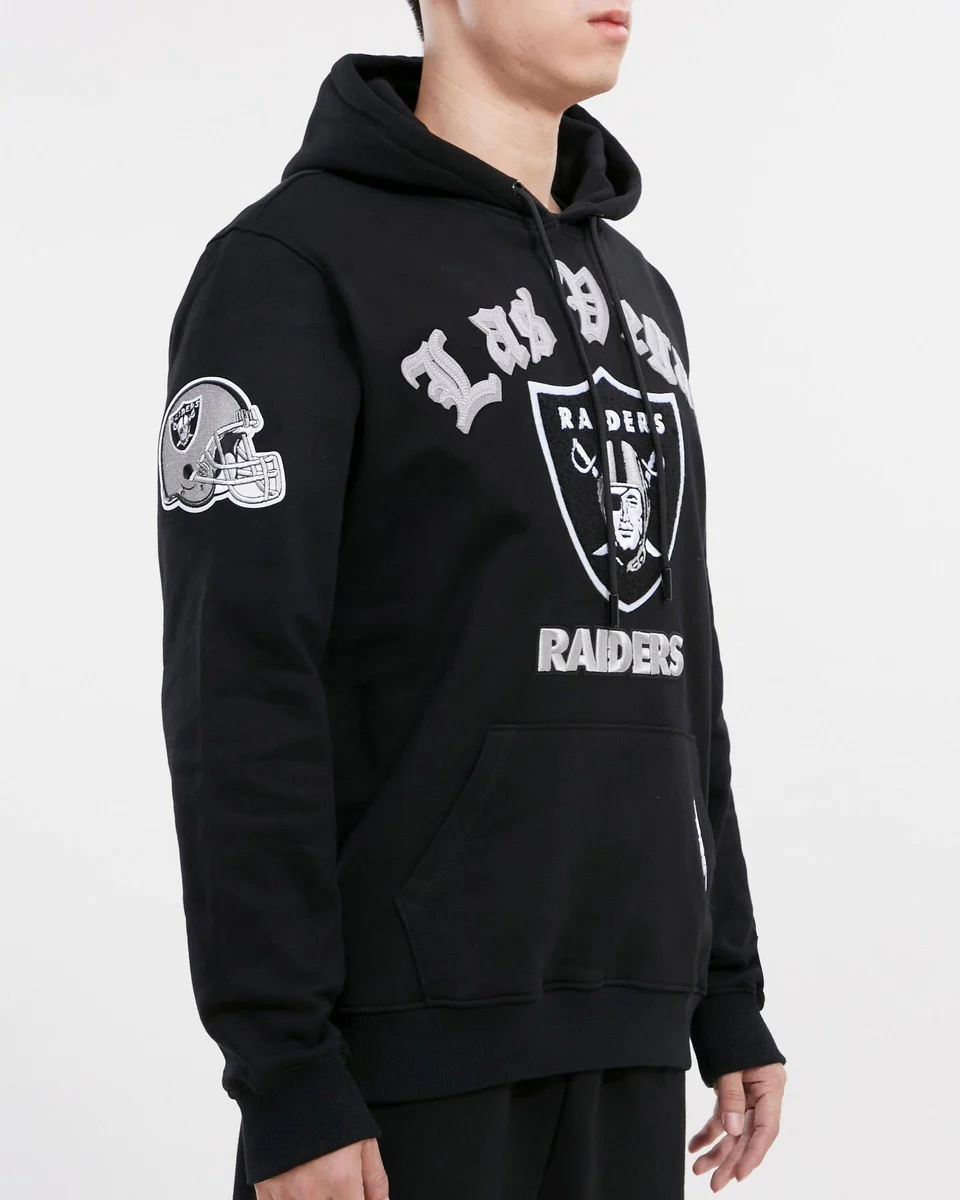PRO STANDARD MEN'S LAS VEGAS RAIDERS OLD ENGLISH LOGO PO HOODIE