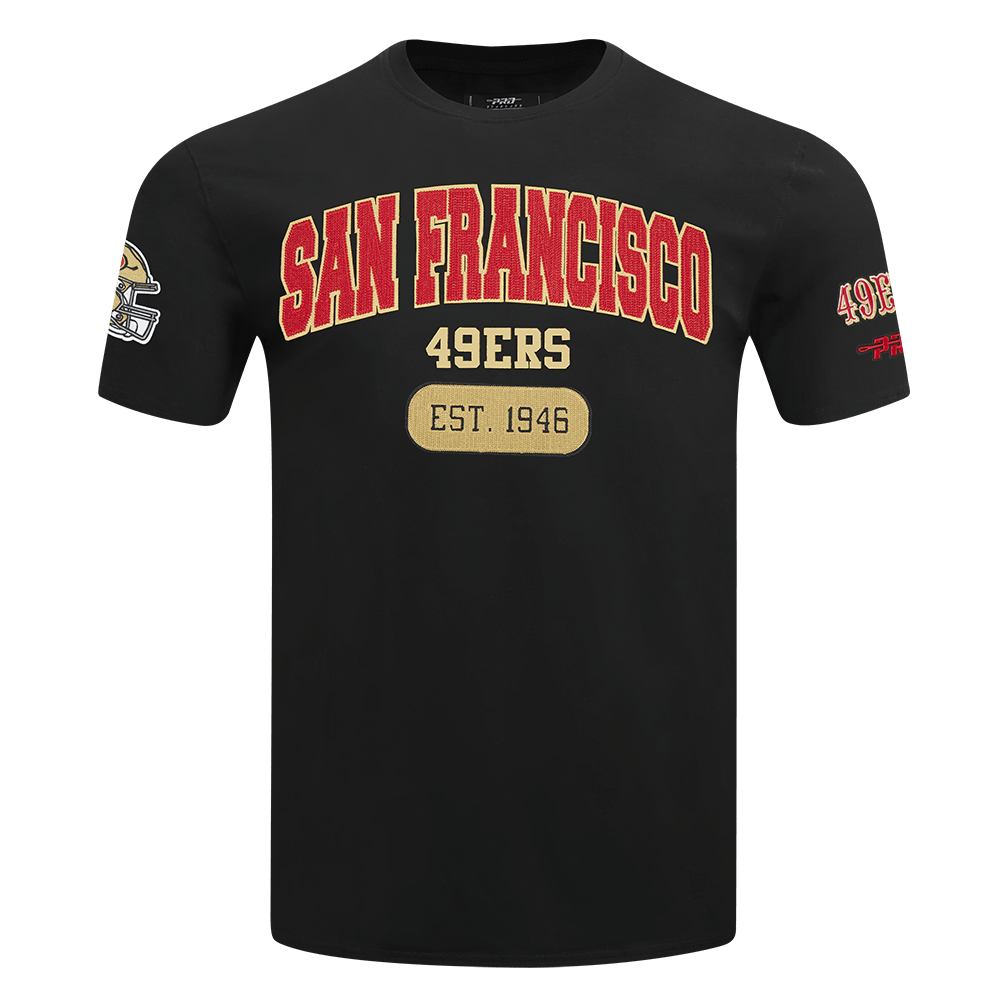 Pro Standard Men's San Francisco 49ers City Arch T-Shirt - Black, front view