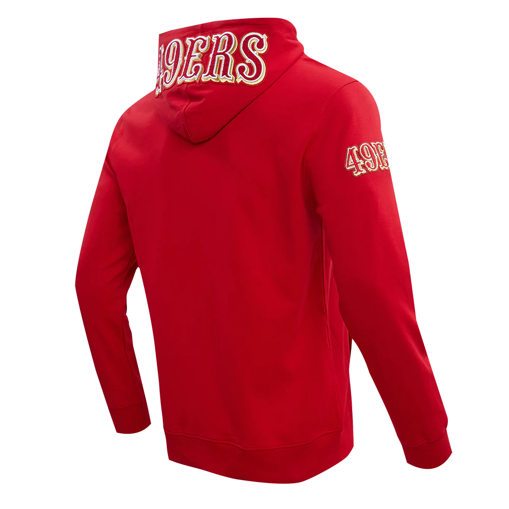 Pro Standard Men's San Francisco 49ers 4-Hit Full-Zip Hoodie-Scarlet